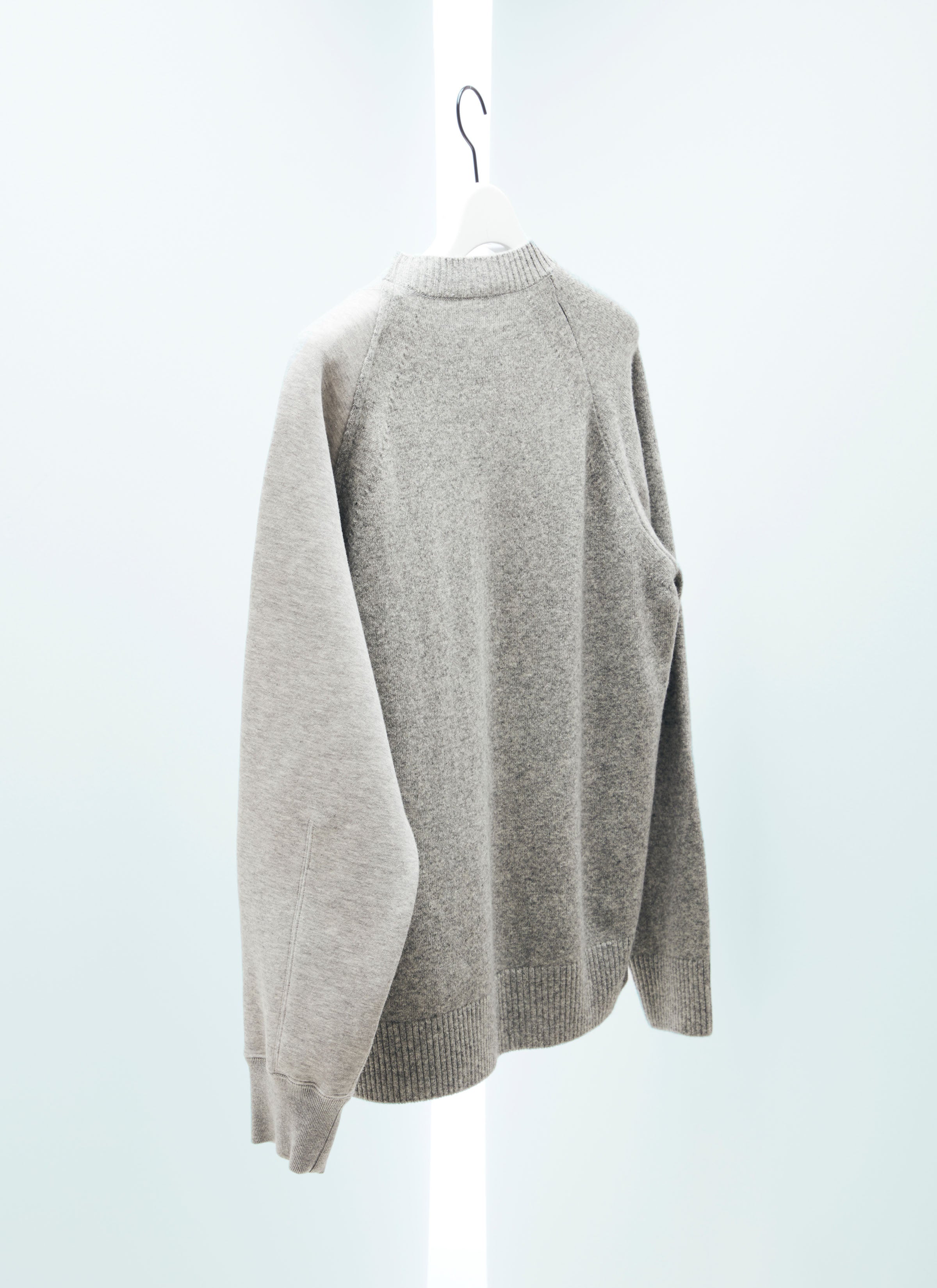 Wool Knit x Sponge Sweat Pullover