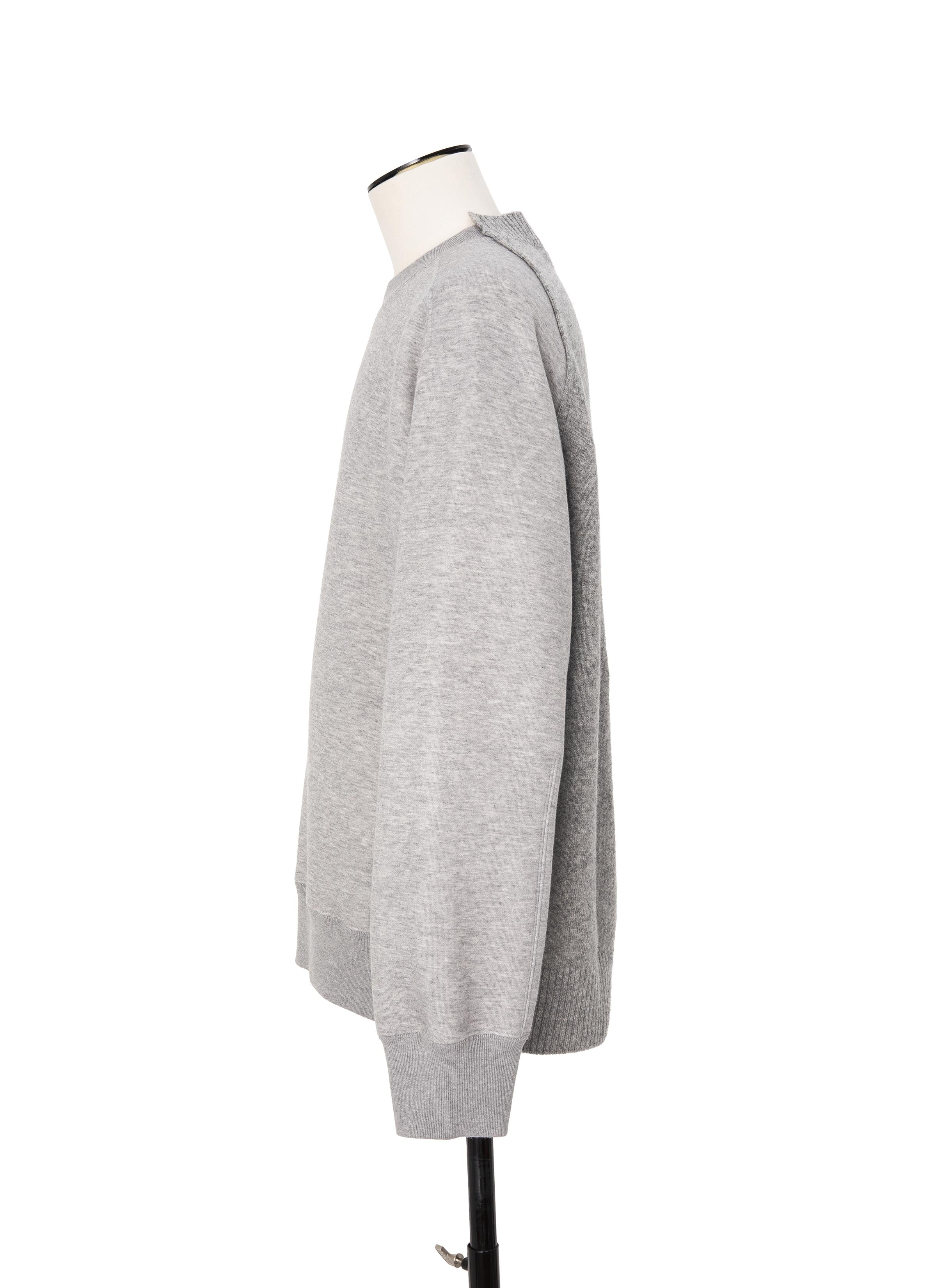 Wool Knit x Sponge Sweat Pullover