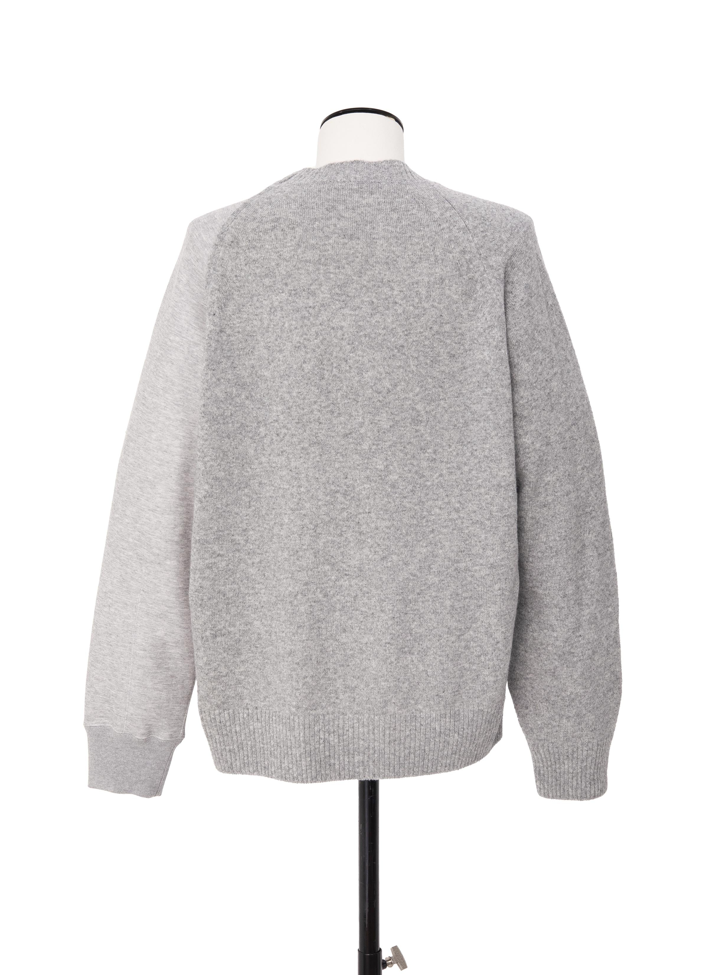 Wool Knit x Sponge Sweat Pullover