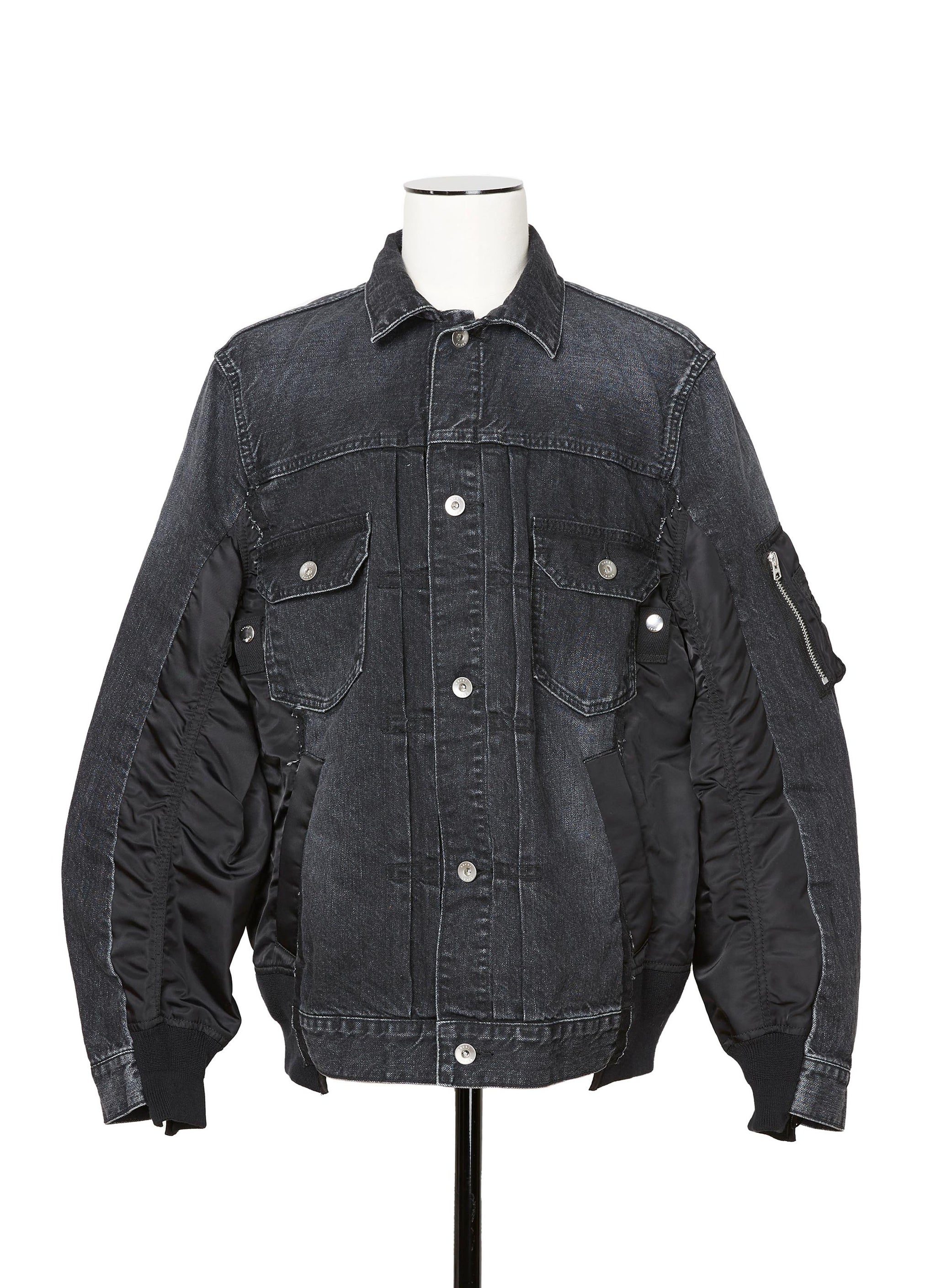 Denim X Nylon Twill Jacket