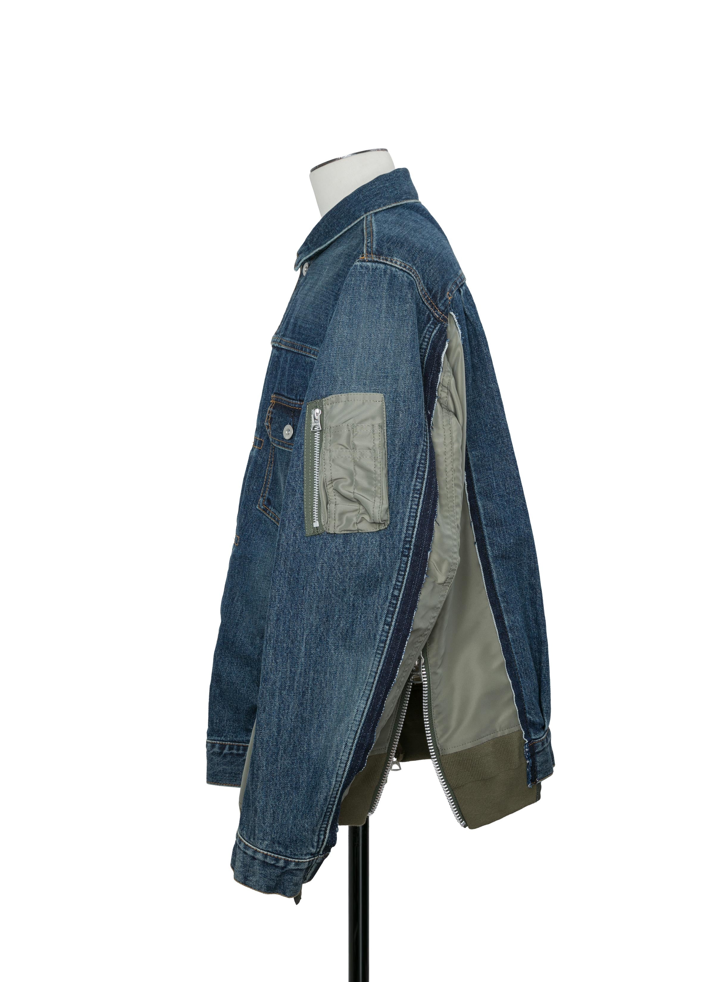 Denim x Nylon Twill Jacket
