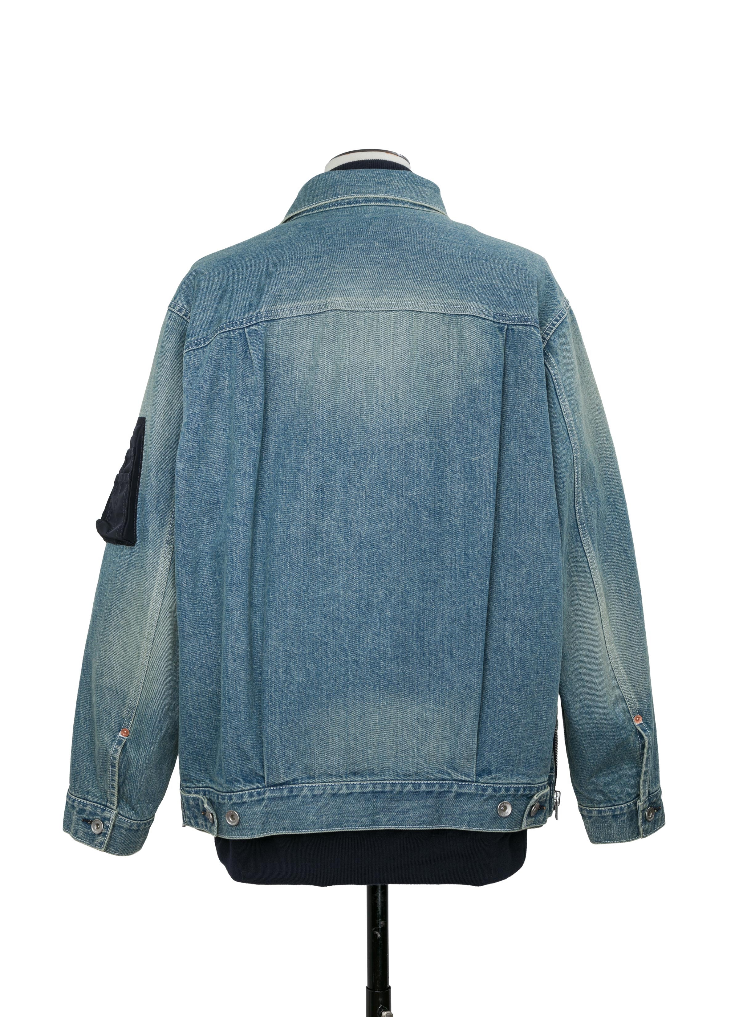Denim x Nylon Twill Jacket