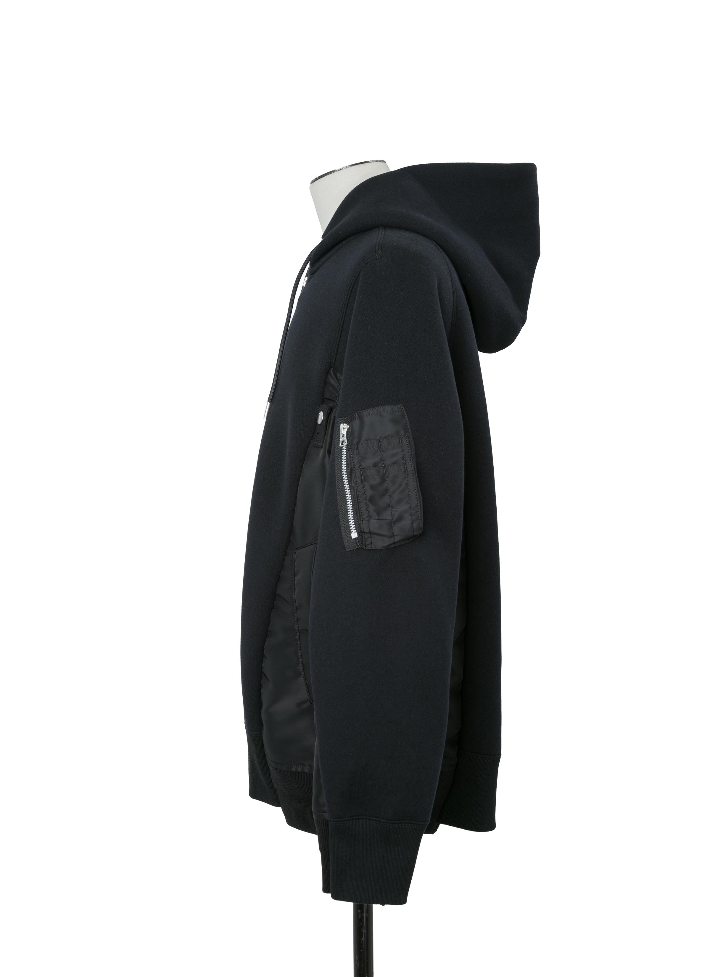 Sponge Sweat x Nylon Twill Hoodie
