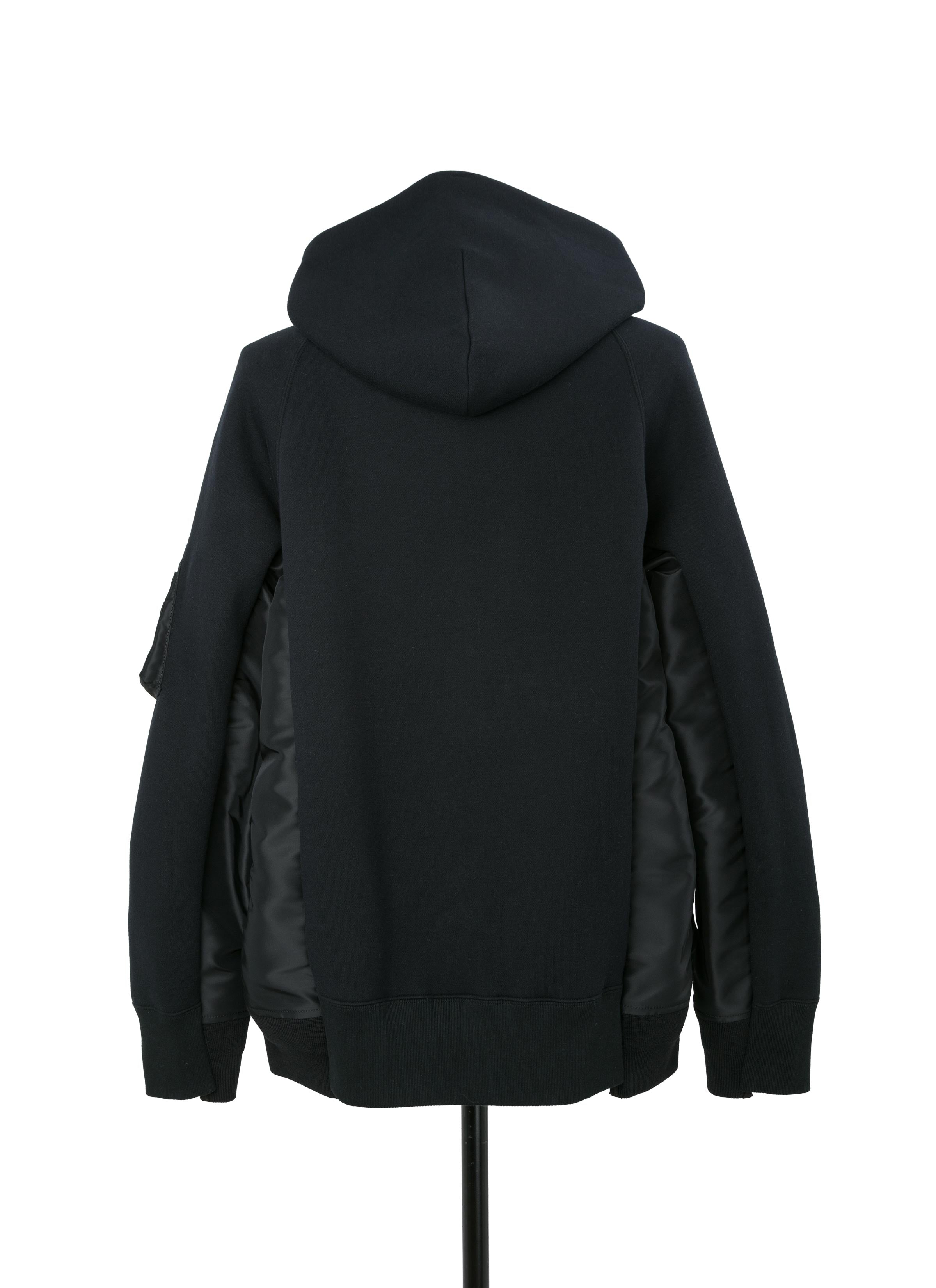 Sponge Sweat x Nylon Twill Hoodie