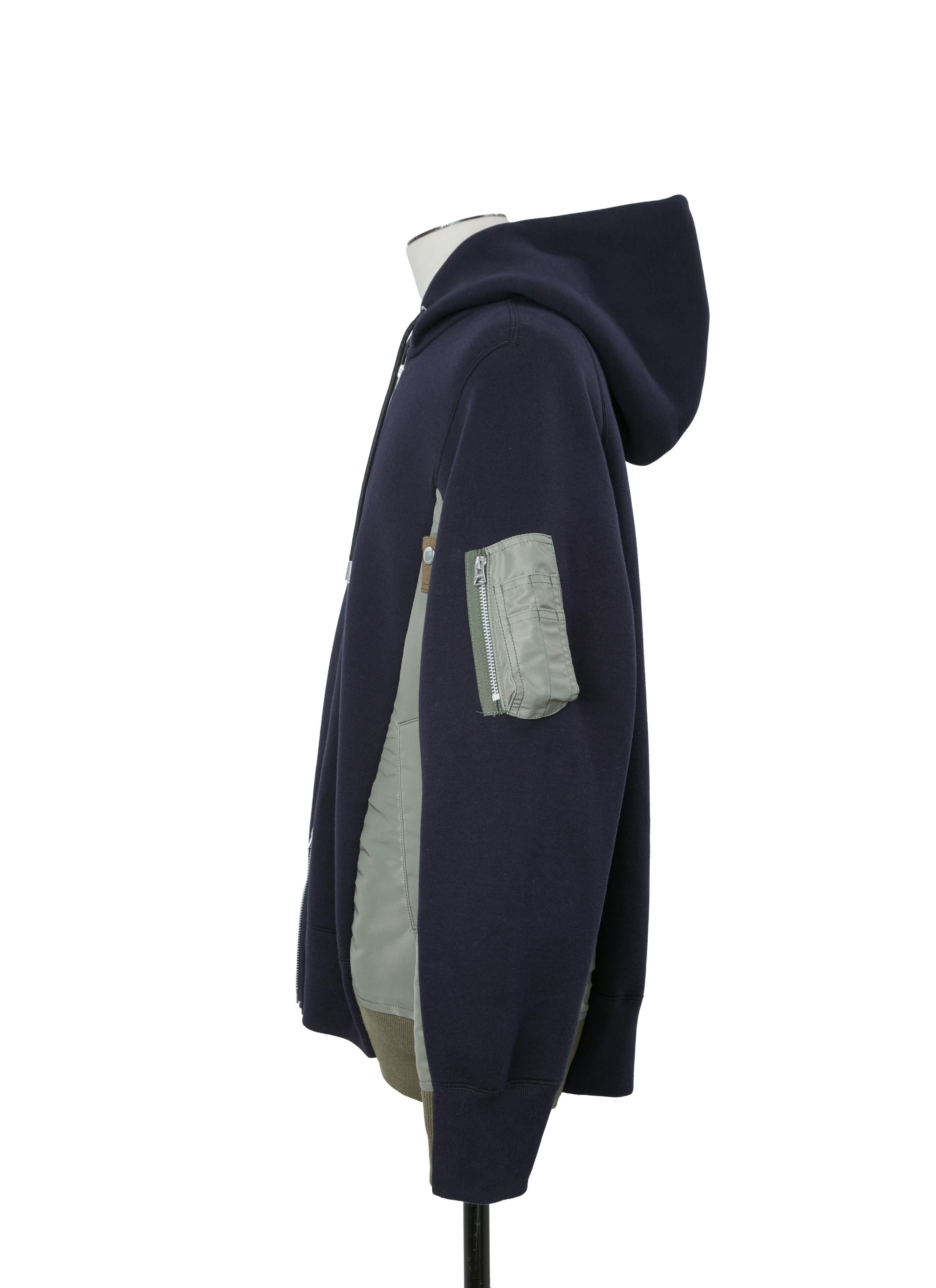 Sponge Sweat x Nylon Twill Hoodie