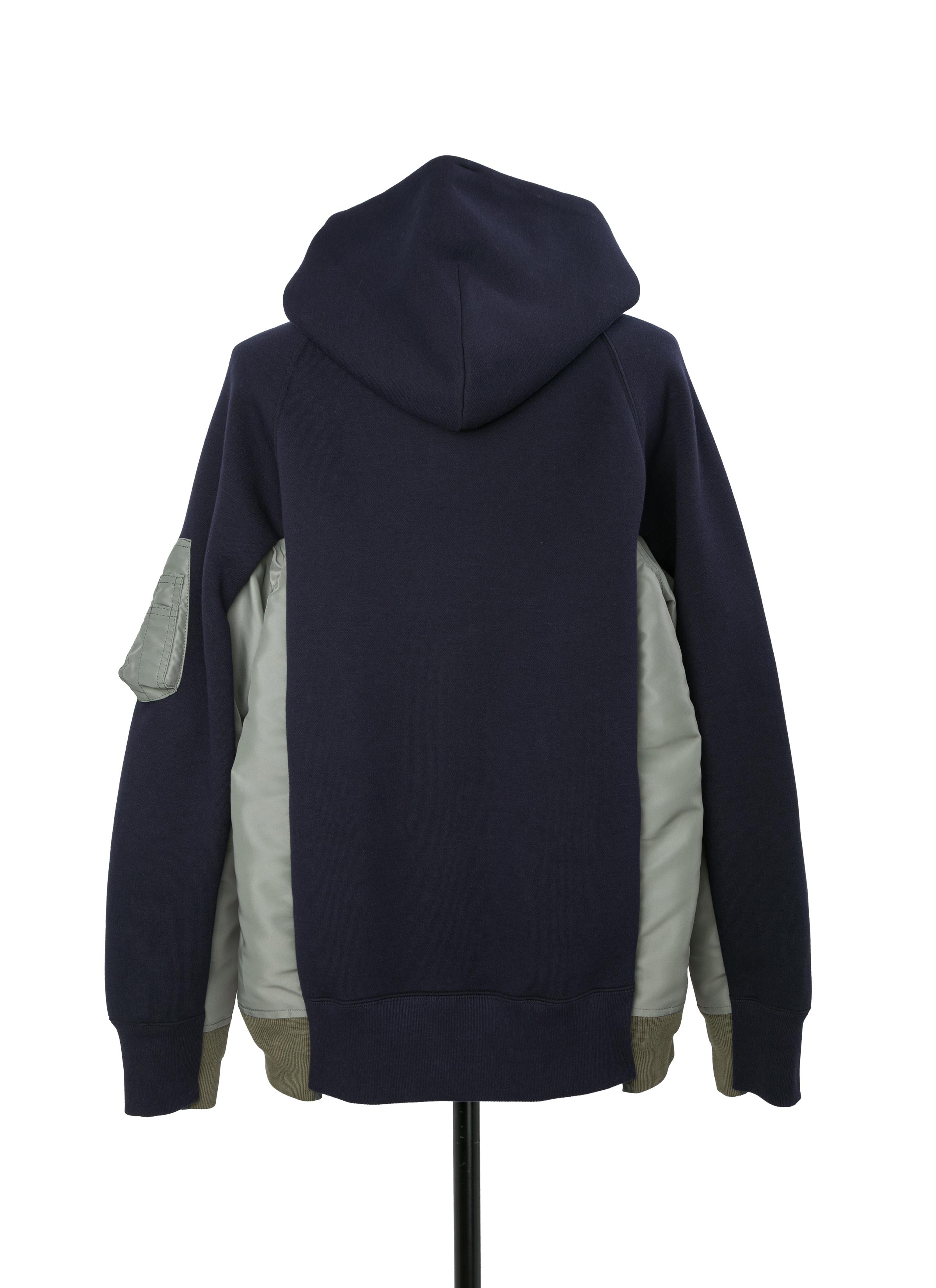Sponge Sweat x Nylon Twill Hoodie