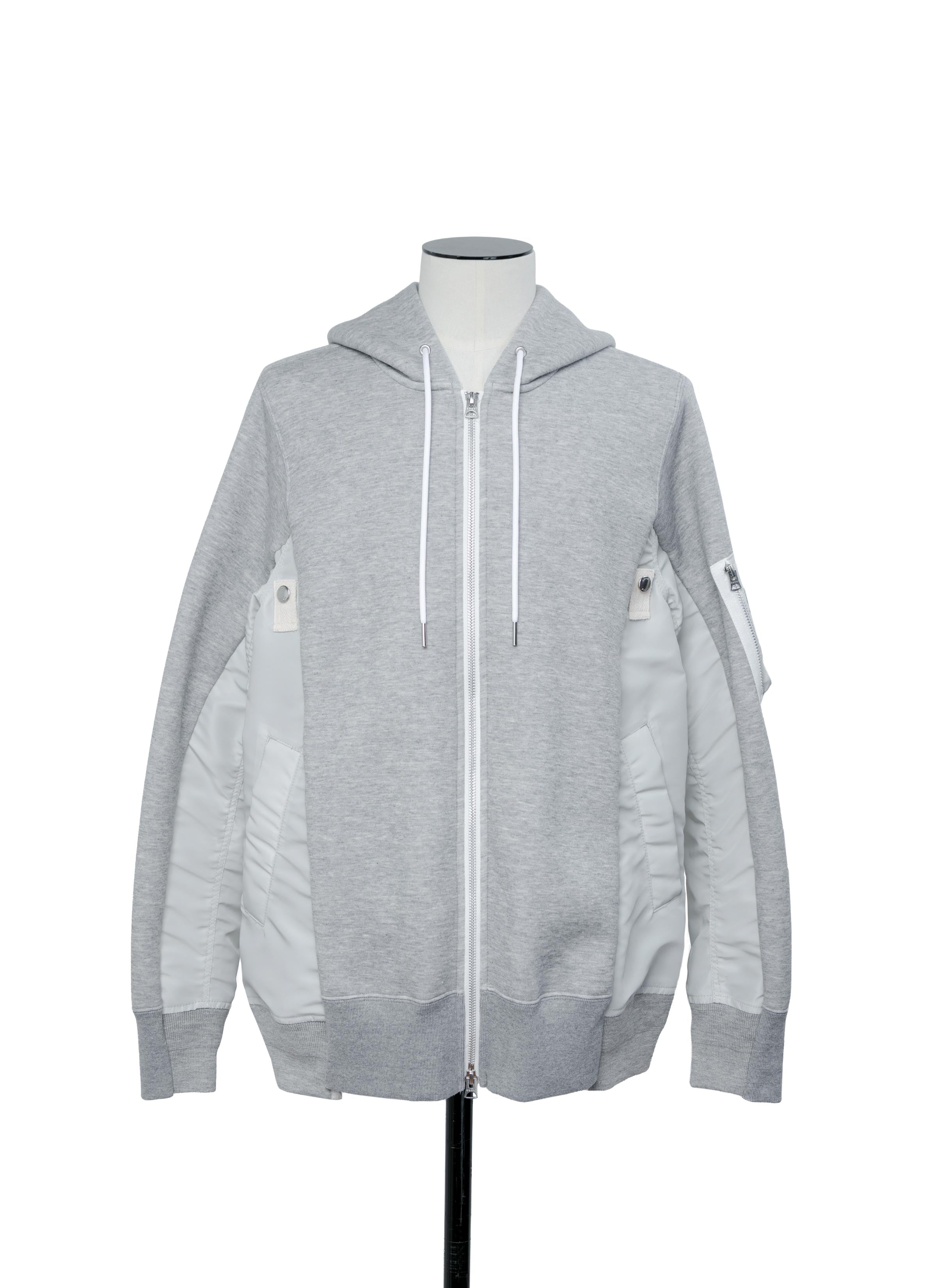 Sponge Sweat x Nylon Twill Hoodie