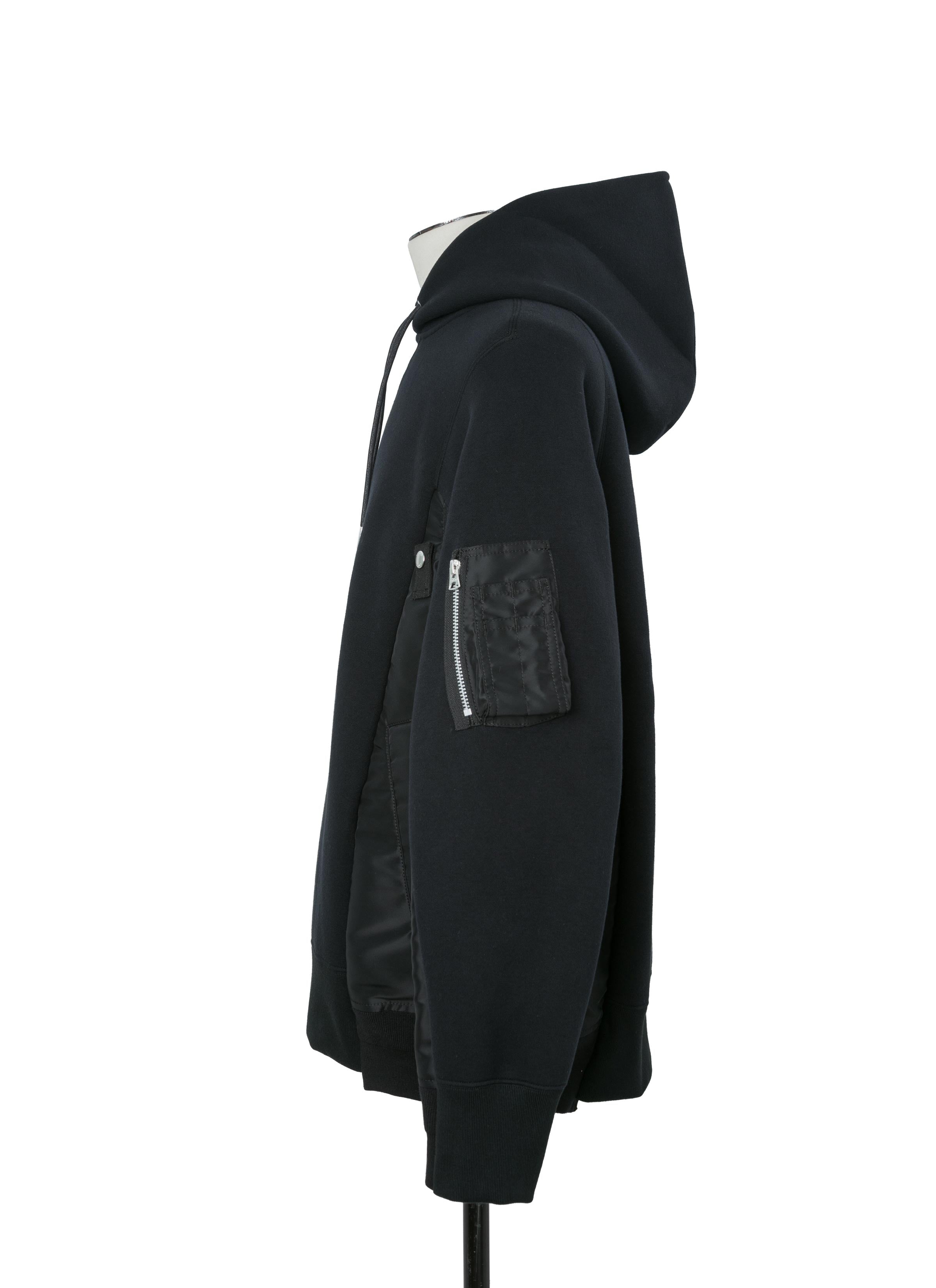 Sponge Sweat x Nylon Twill Hoodie