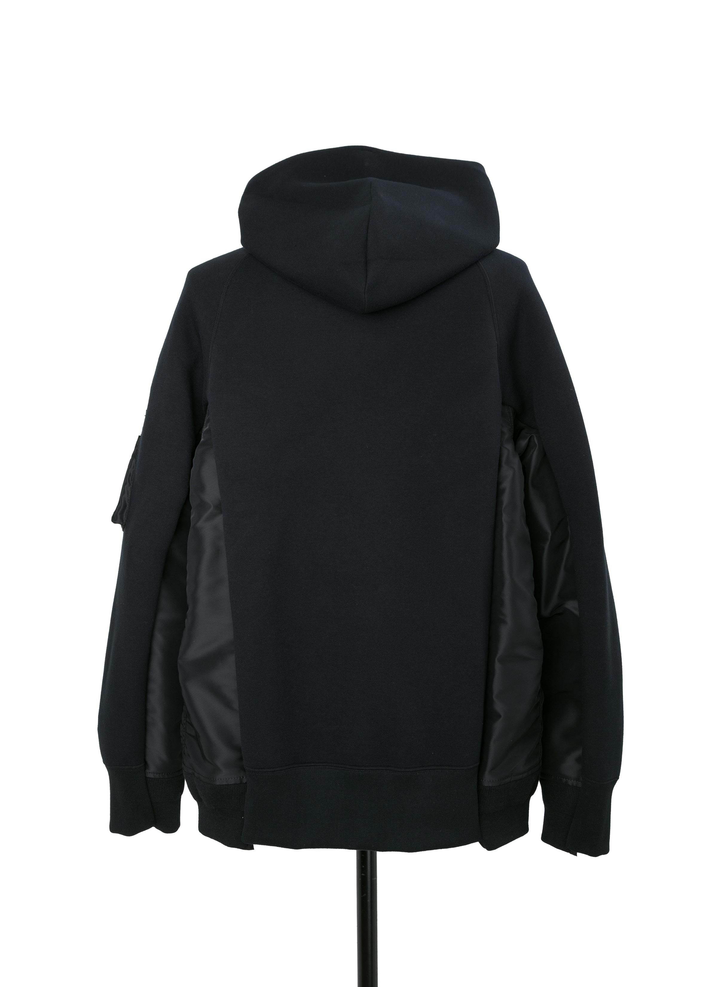 Sponge Sweat x Nylon Twill Hoodie