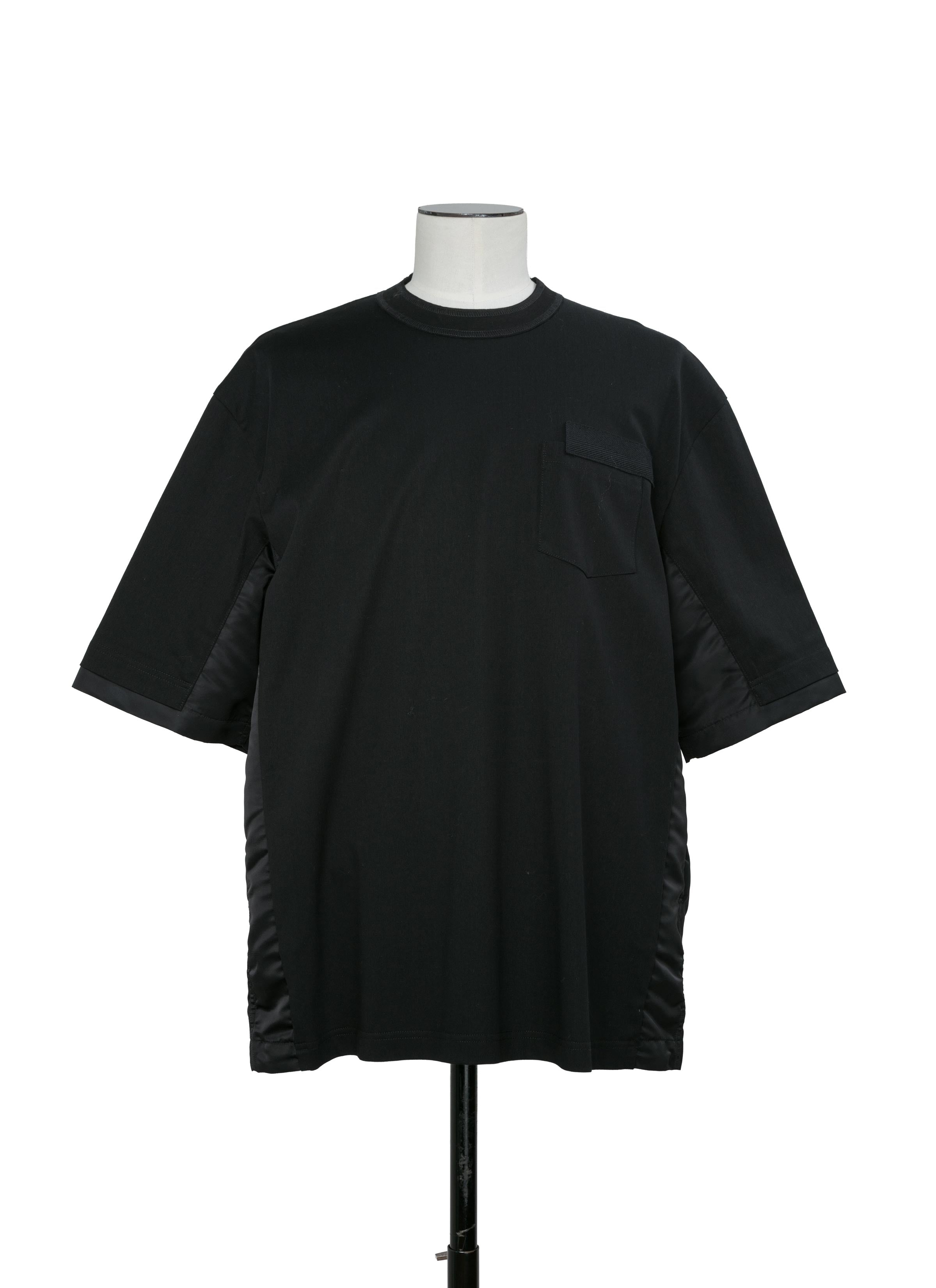 Nylon Twill x Cotton Jersey T-Shirt