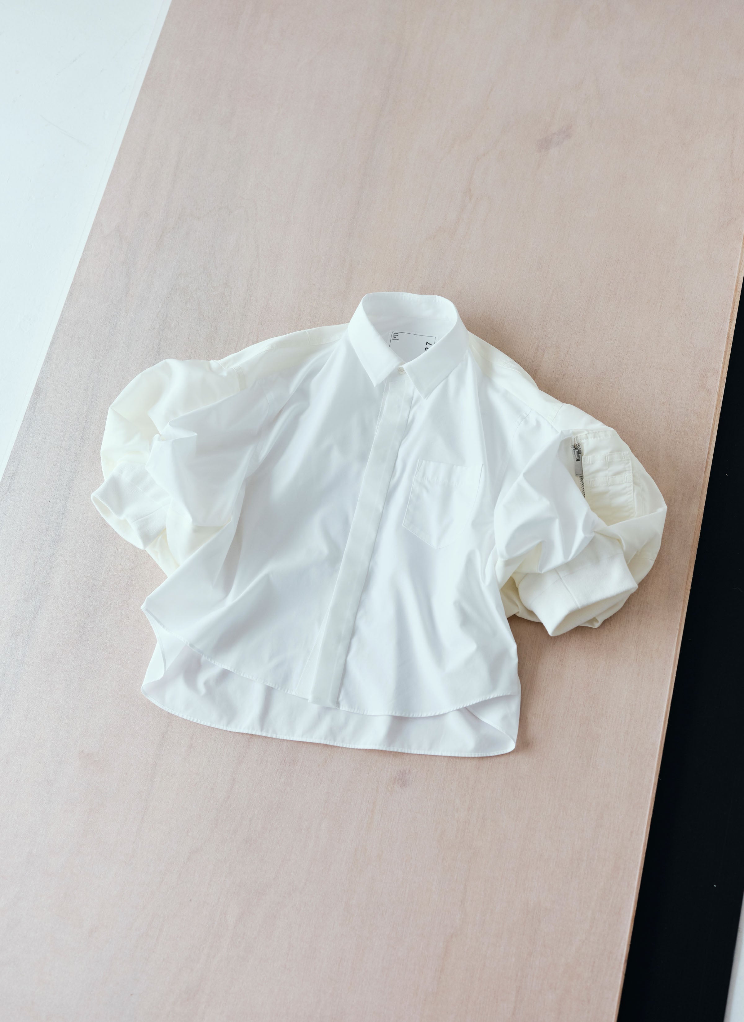 Cotton Poplin x Nylon Twill Shirt