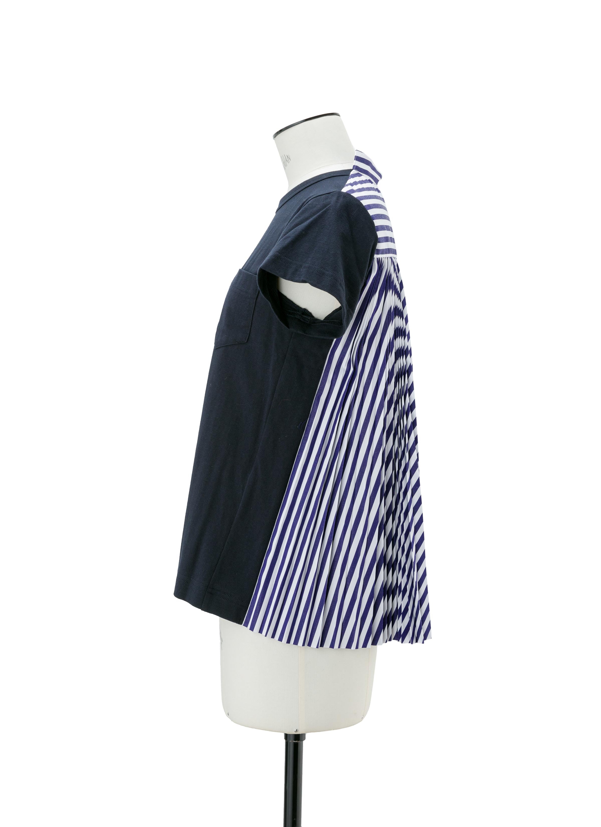 Cotton Poplin x Cotton Jersey T-Shirt