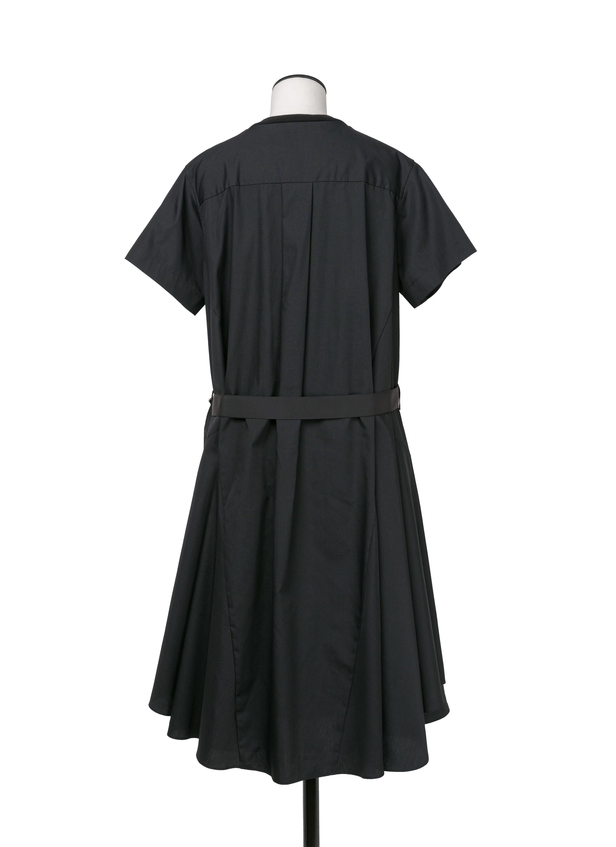 Cotton Poplin x Cotton Jersey Dress