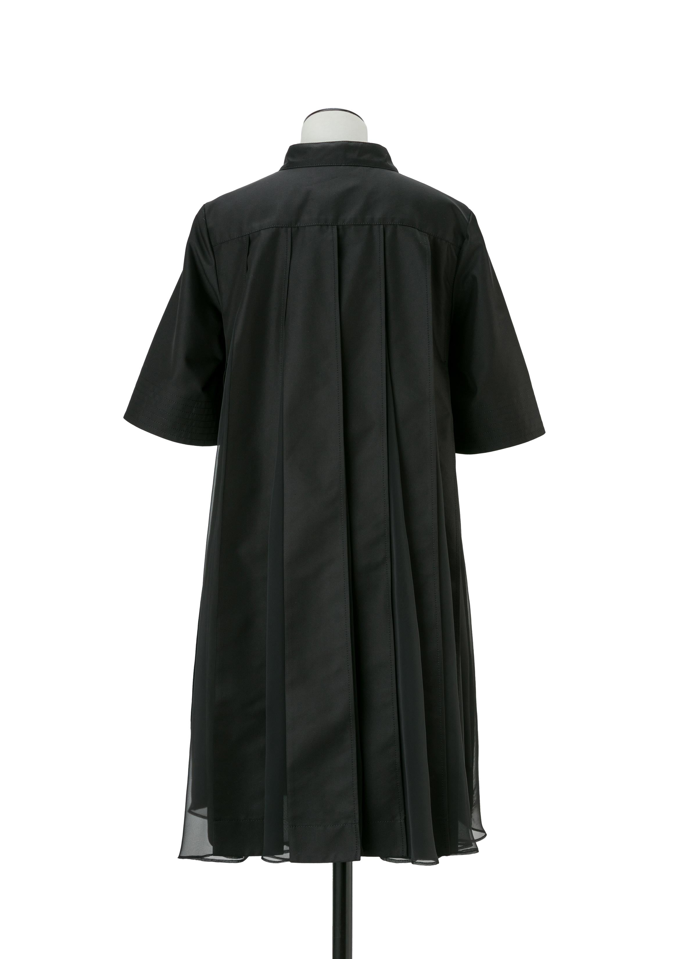 cotton-gabardine-x-knit-dress