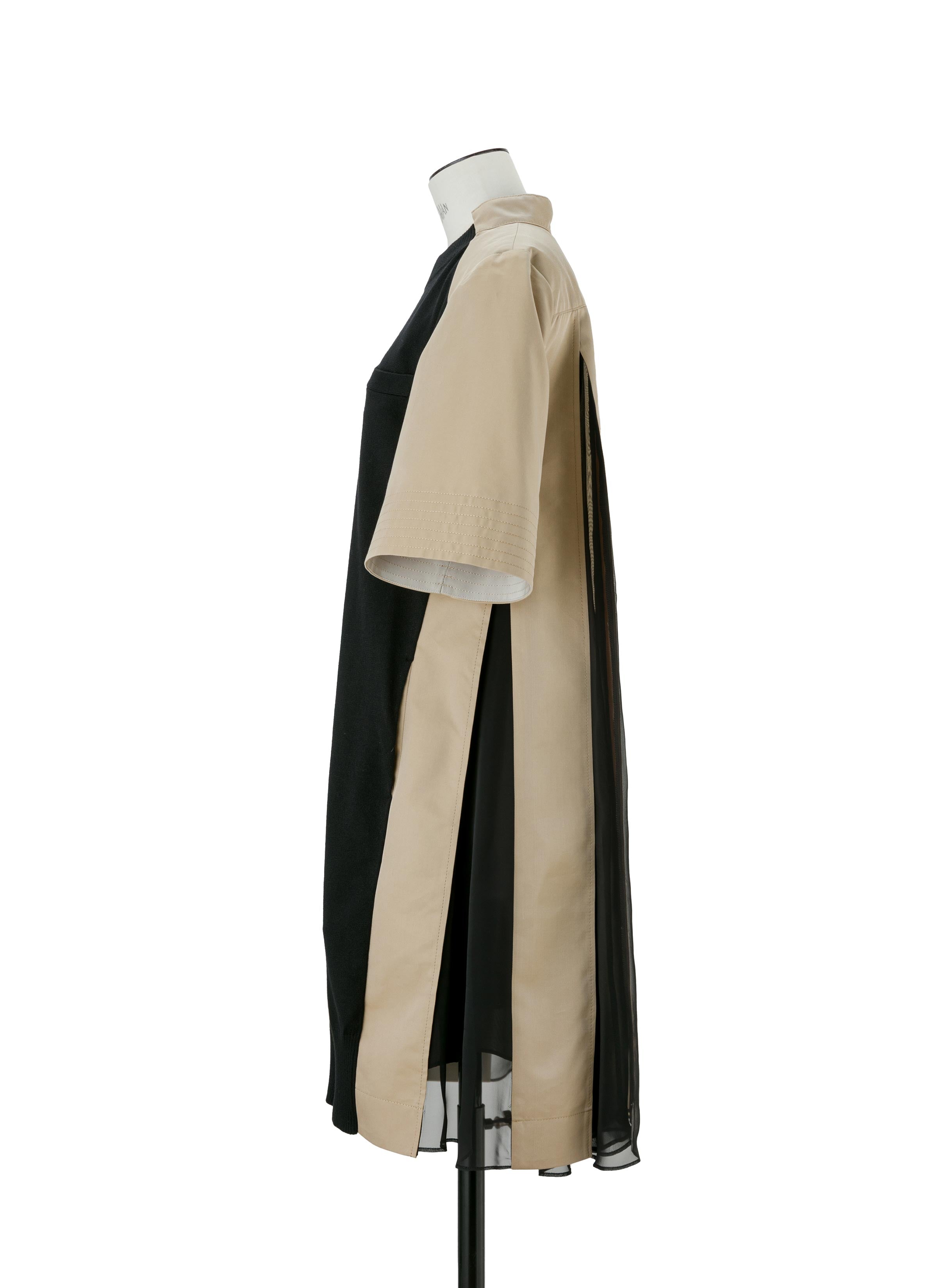 cotton-gabardine-x-knit-dress
