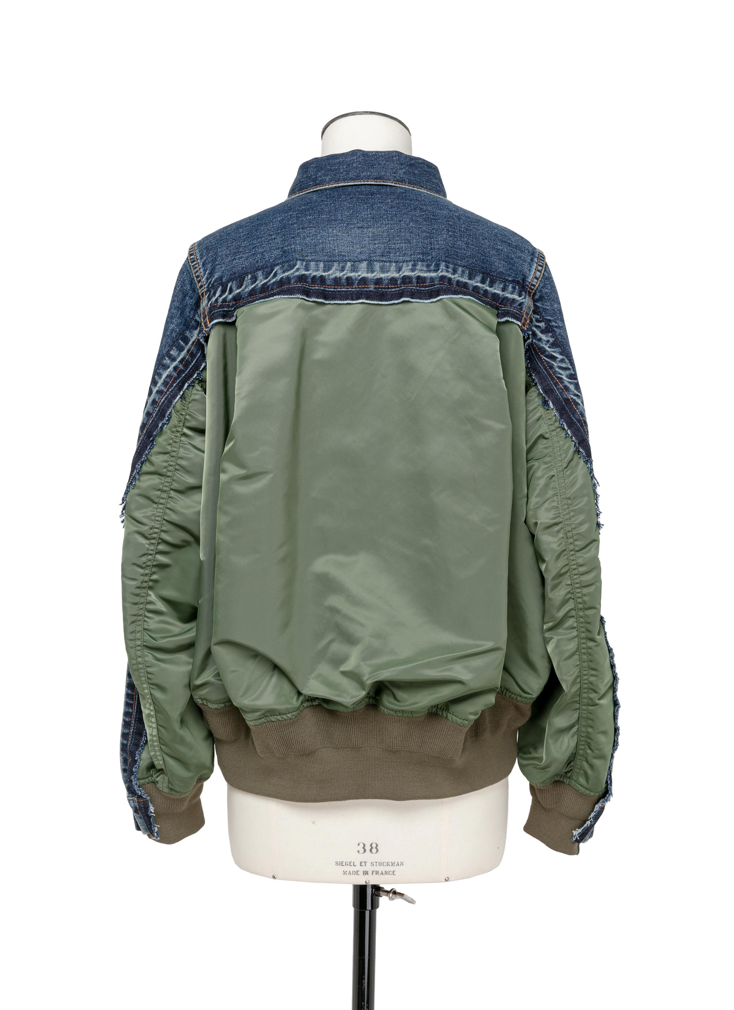 Denim x Nylon Twill Jacket