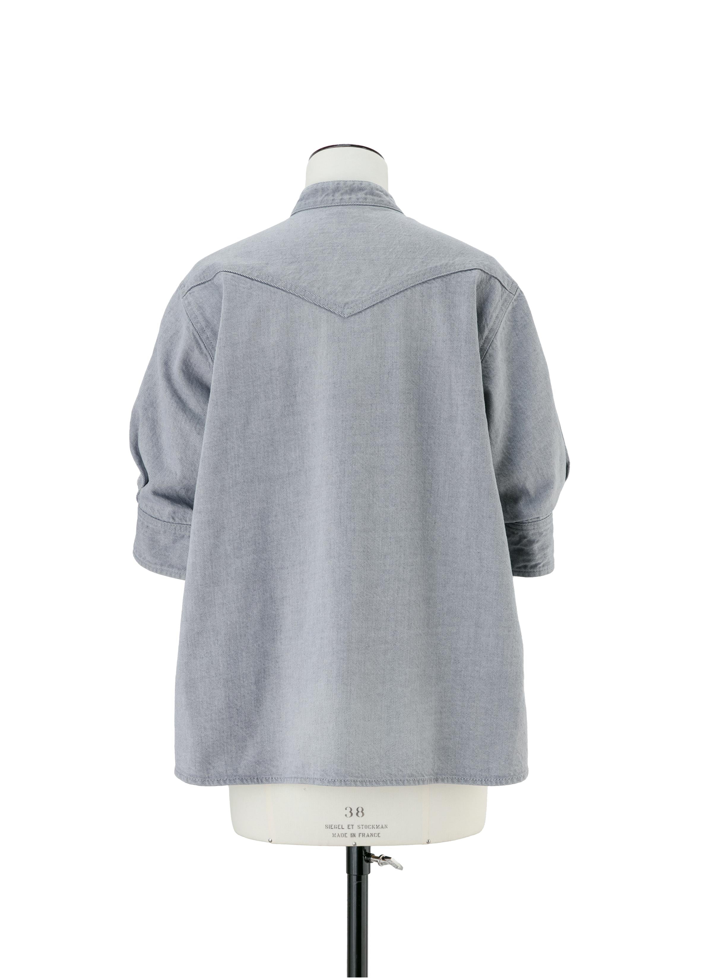 Denim x Knit Pullover