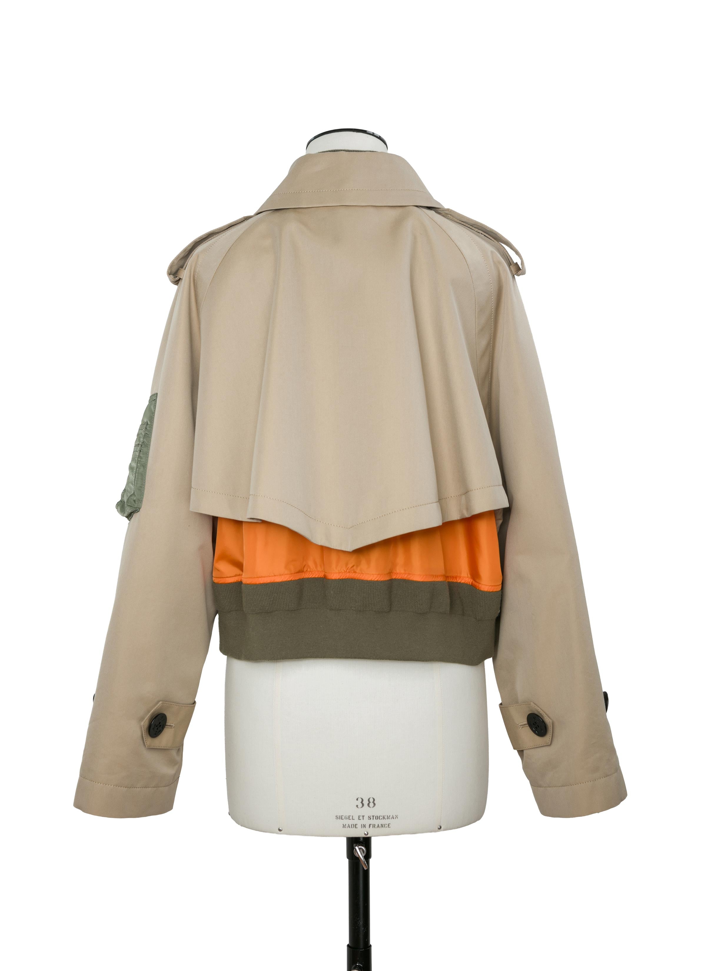 Cotton Gabardine x Nylon Twill Blouson