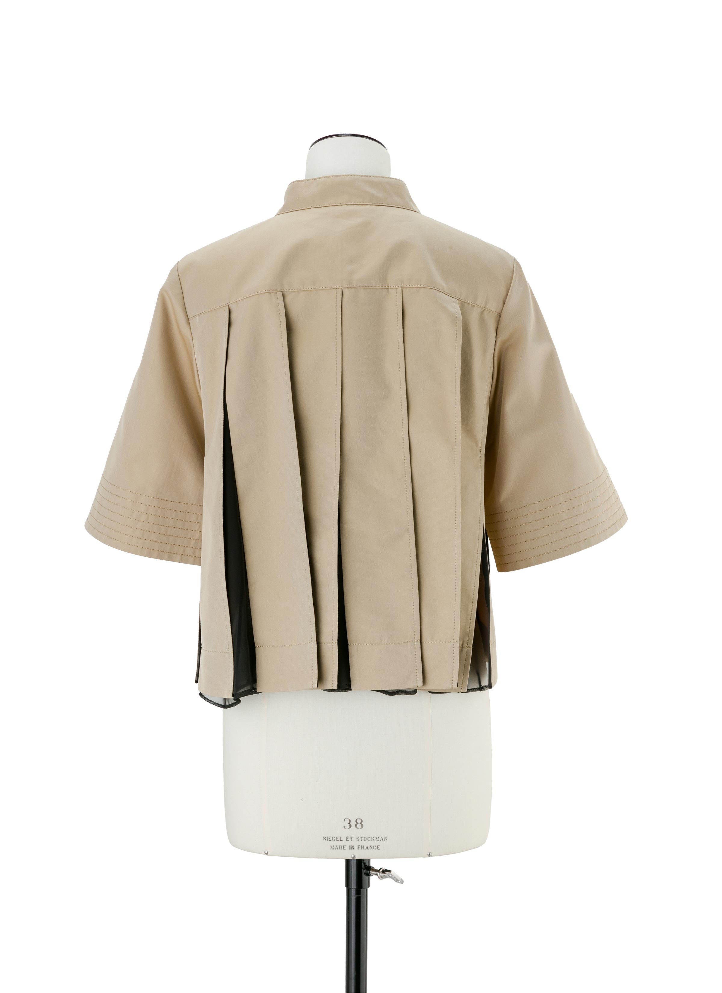 Cotton Gabardine x Knit Pullover