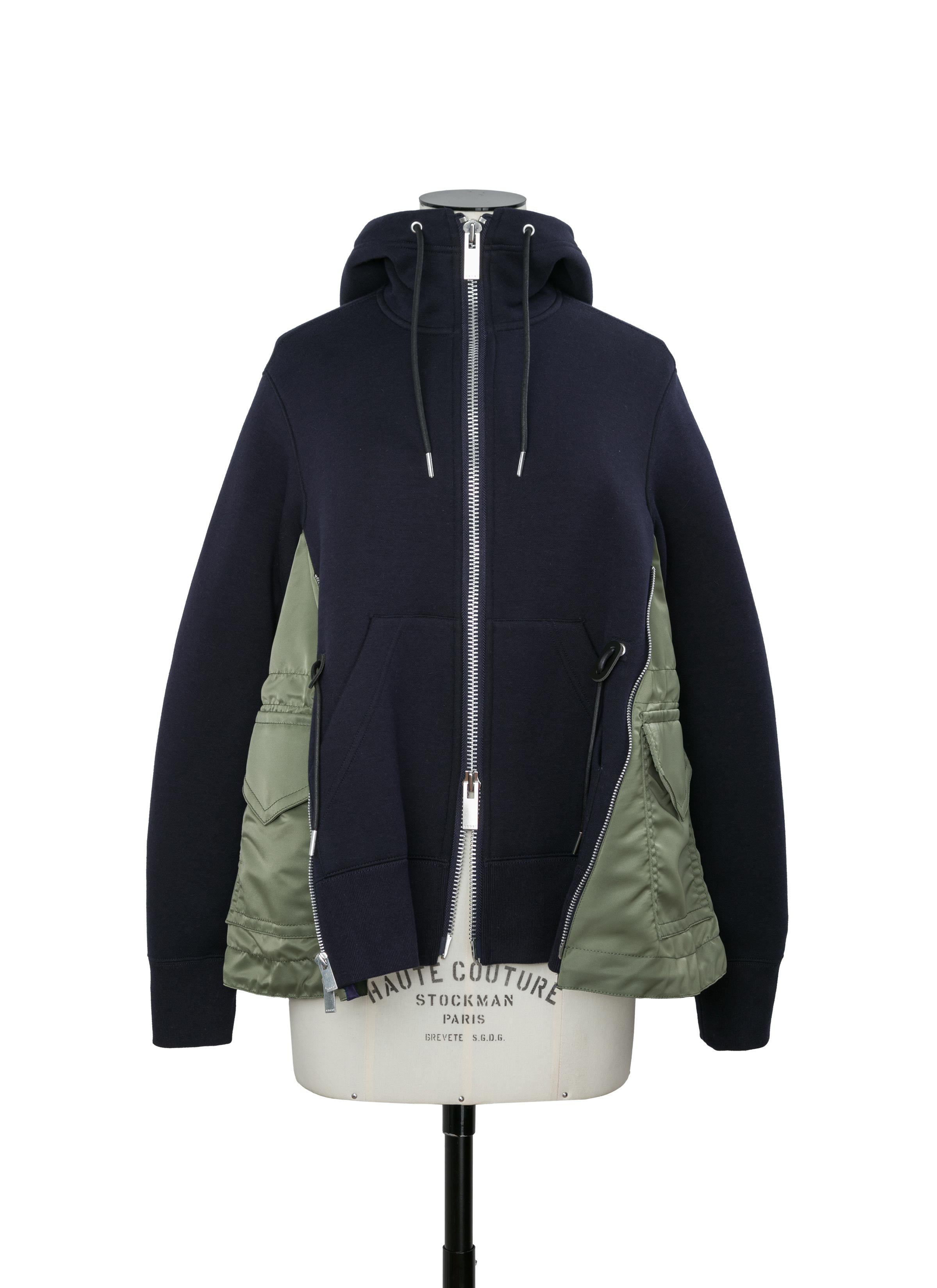 Sponge Sweat x Nylon Twill Hoodie