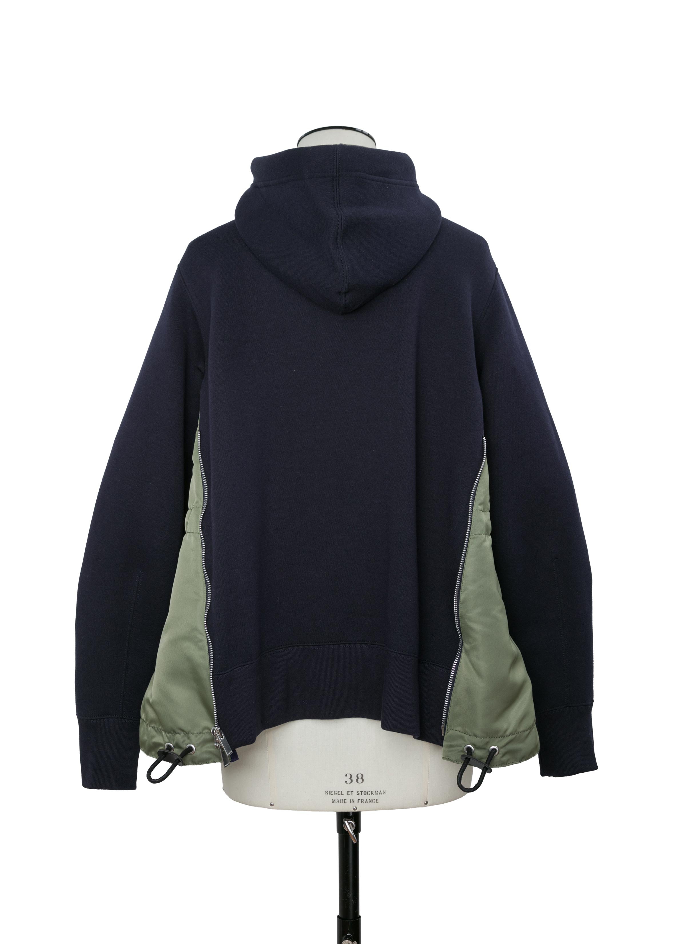 Sponge Sweat x Nylon Twill Hoodie