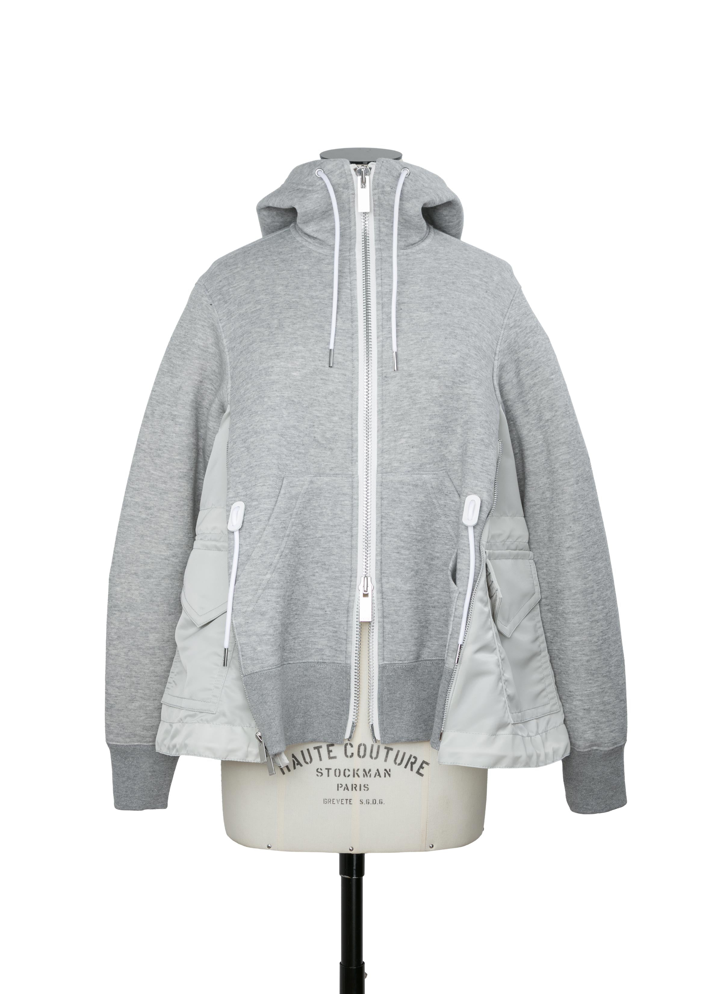 Sponge Sweat x Nylon Twill Hoodie