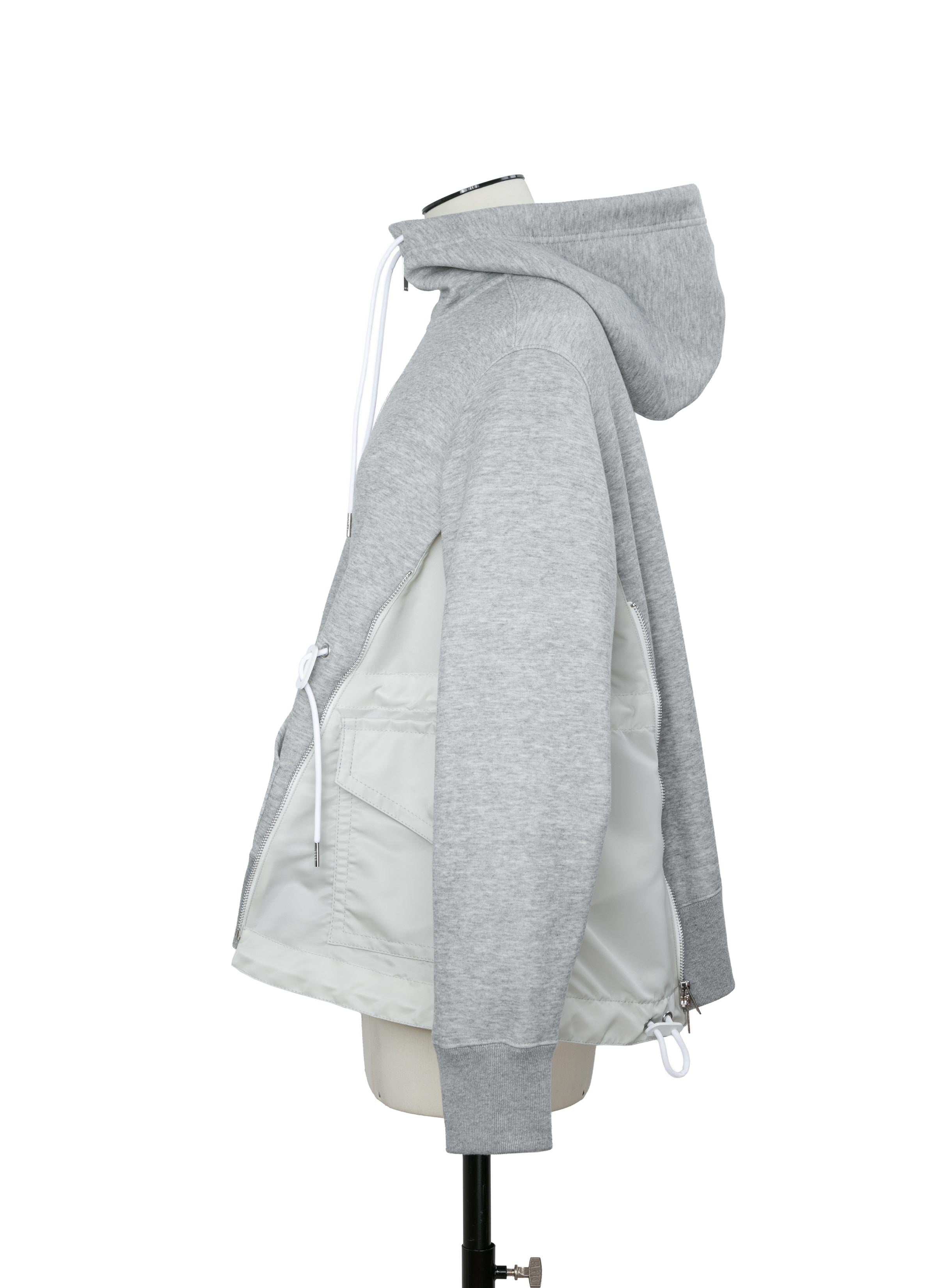 Sponge Sweat x Nylon Twill Hoodie