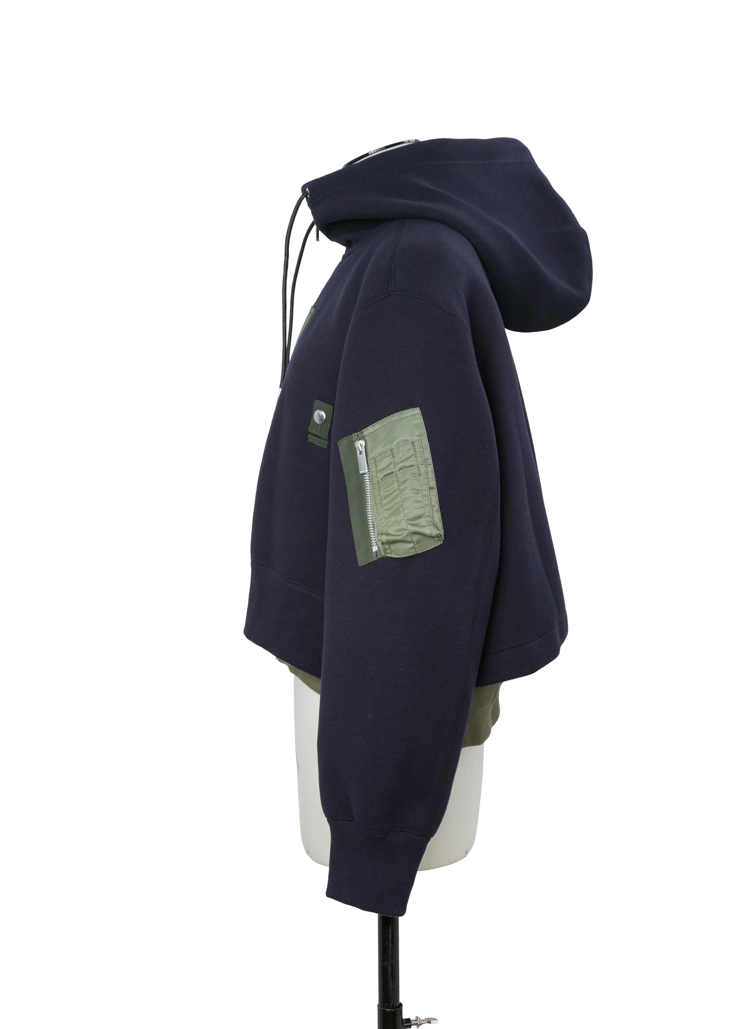 Sponge Sweat x Nylon Twill Hoodie