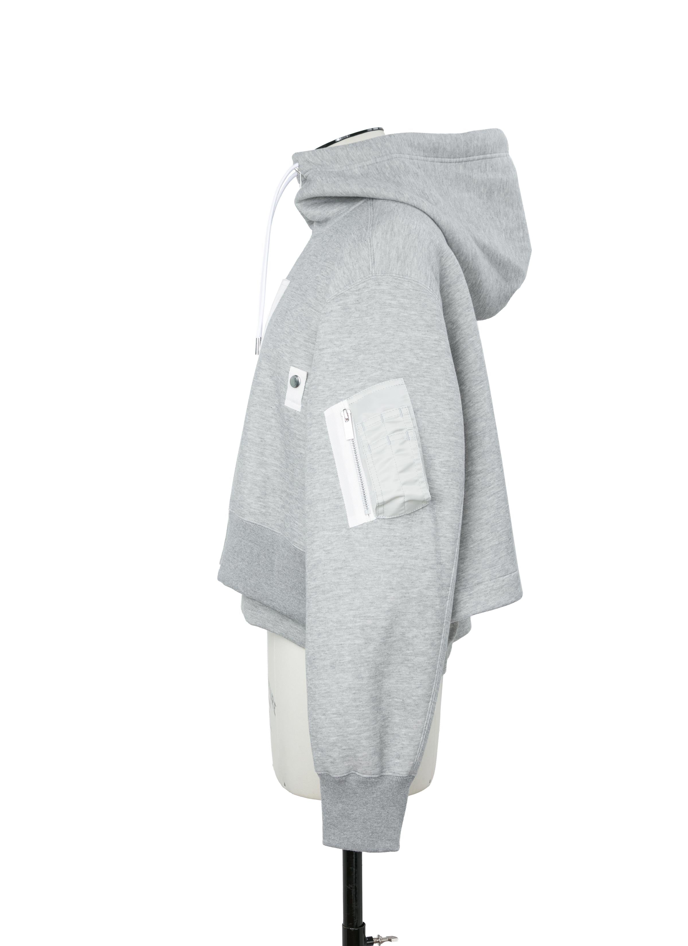 Sponge Sweat x Nylon Twill Hoodie