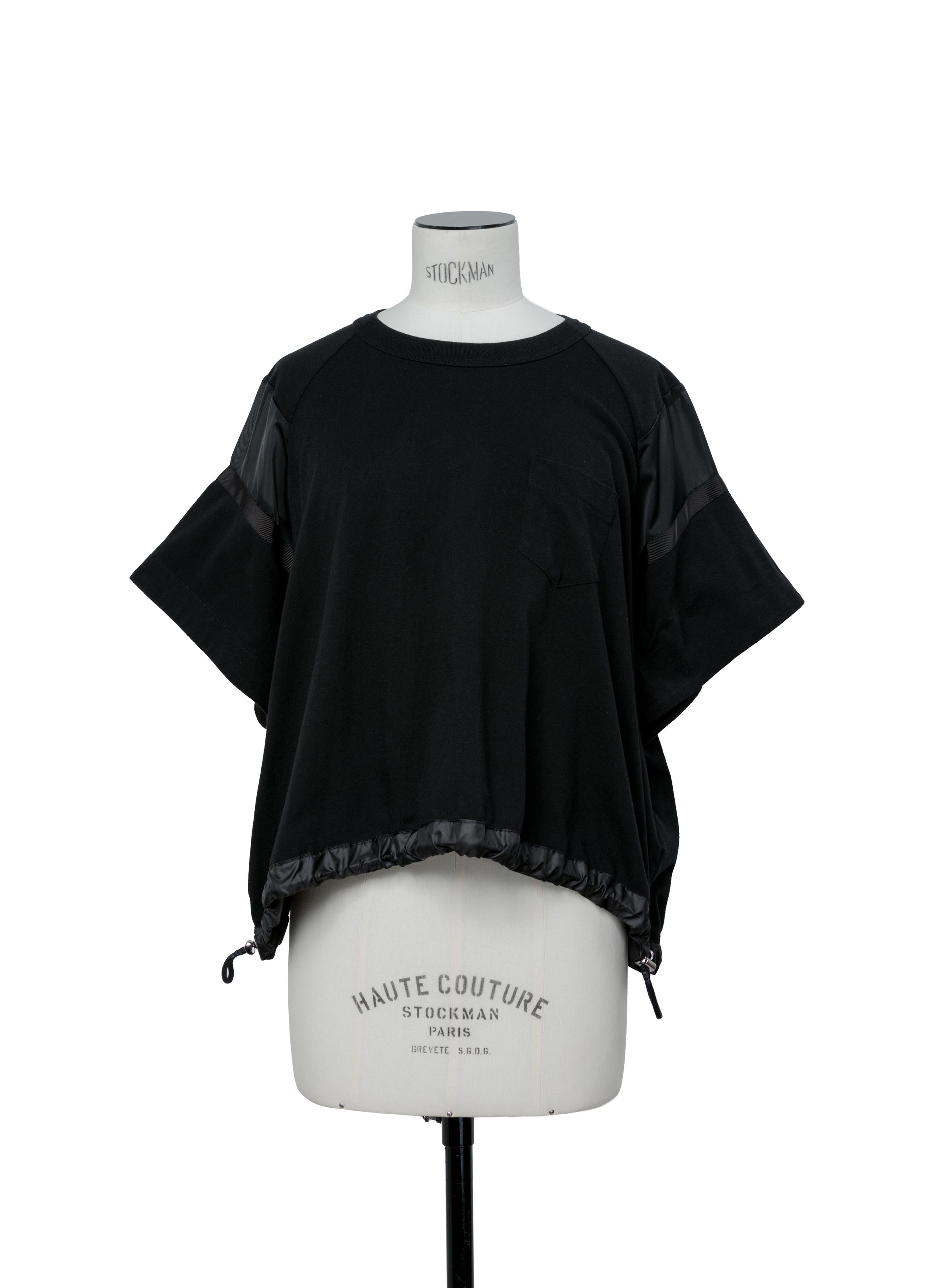 Satin x Cotton Jersey T-Shirt