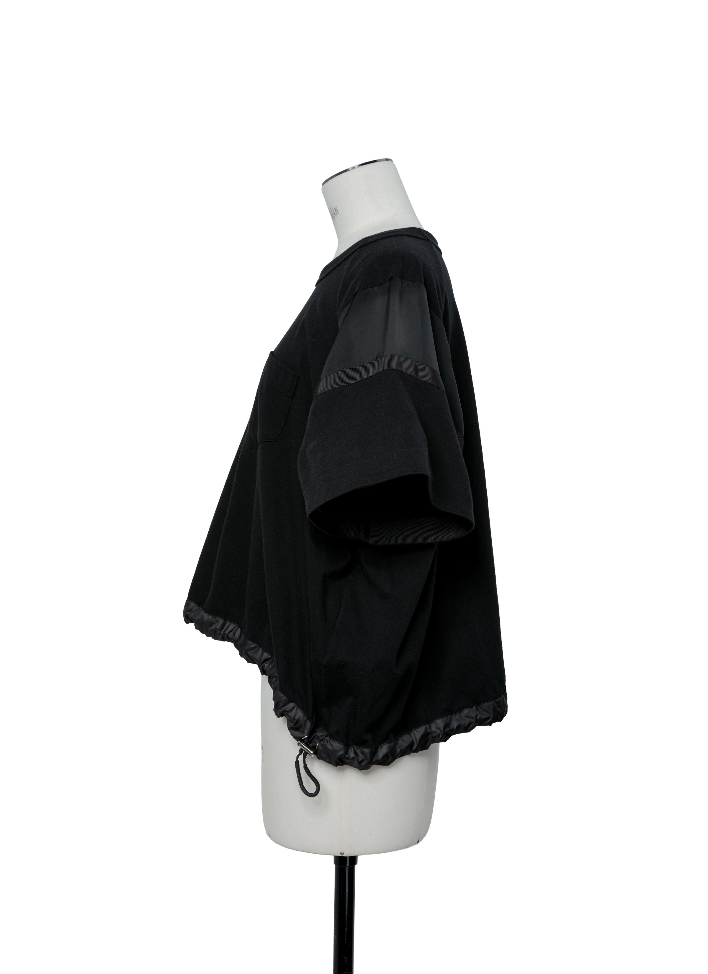 Satin x Cotton Jersey T-Shirt