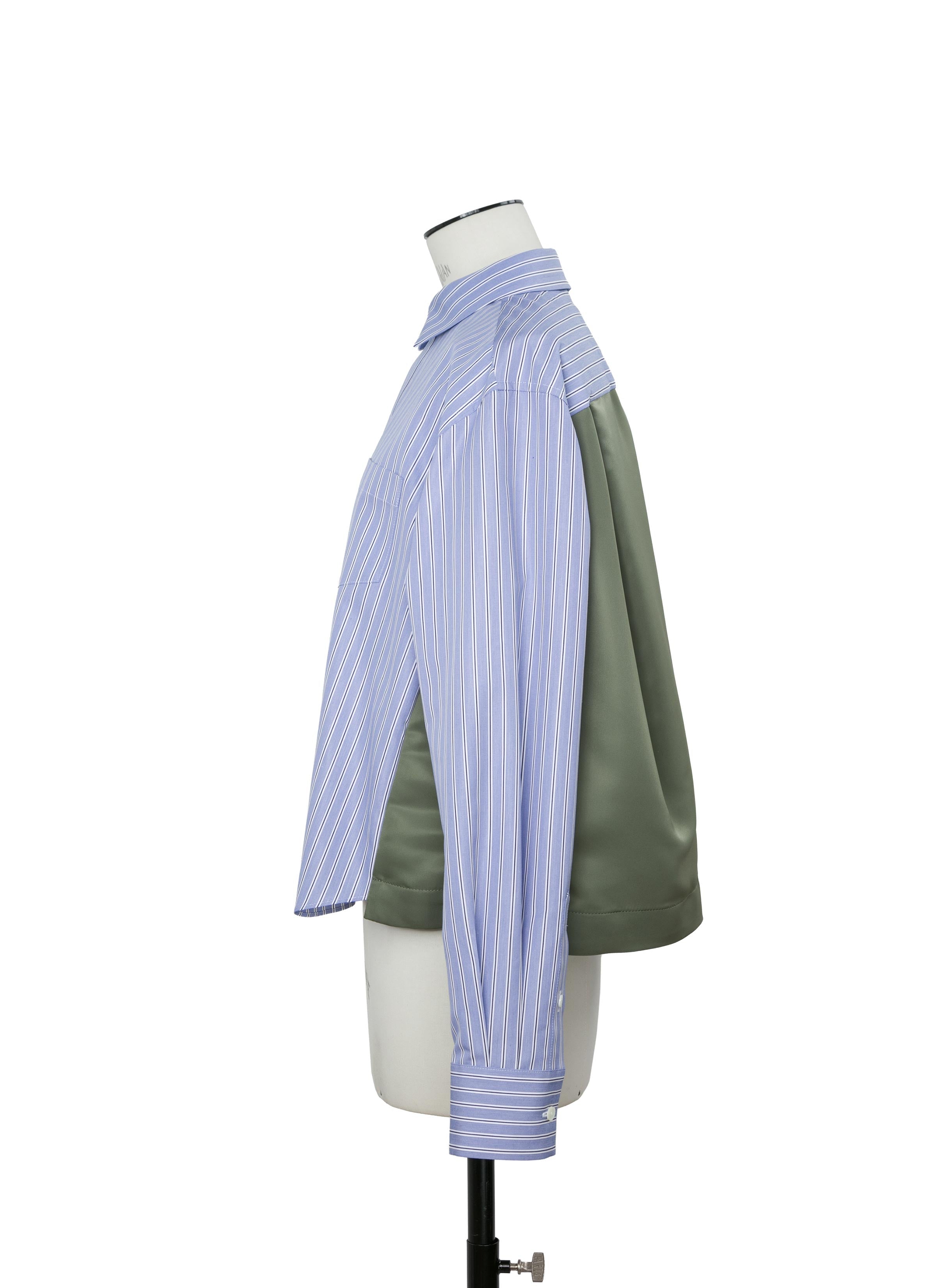 Cotton Poplin x Nylon Twill Shirt