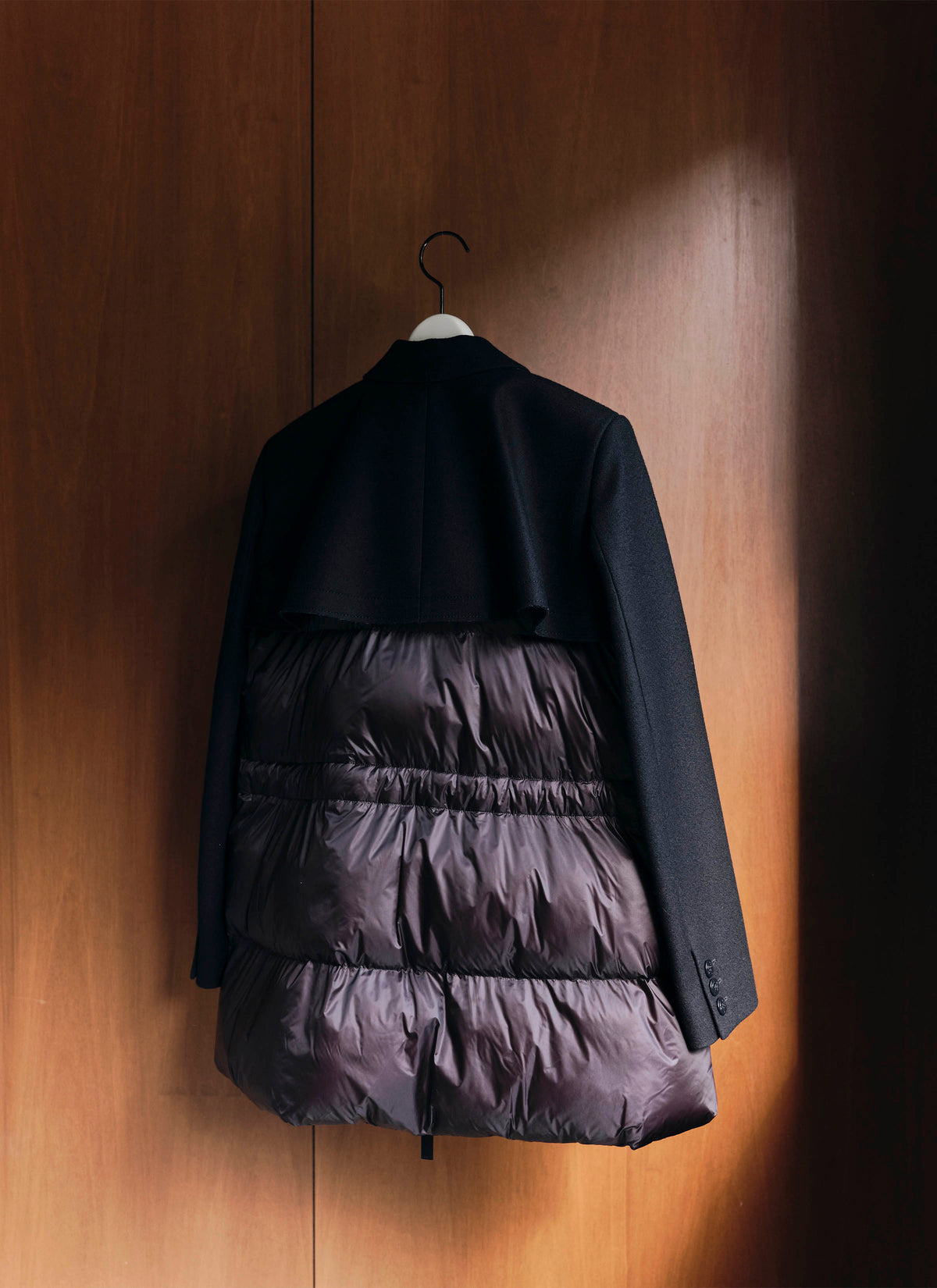 Wool Melton x Puffer Jacket