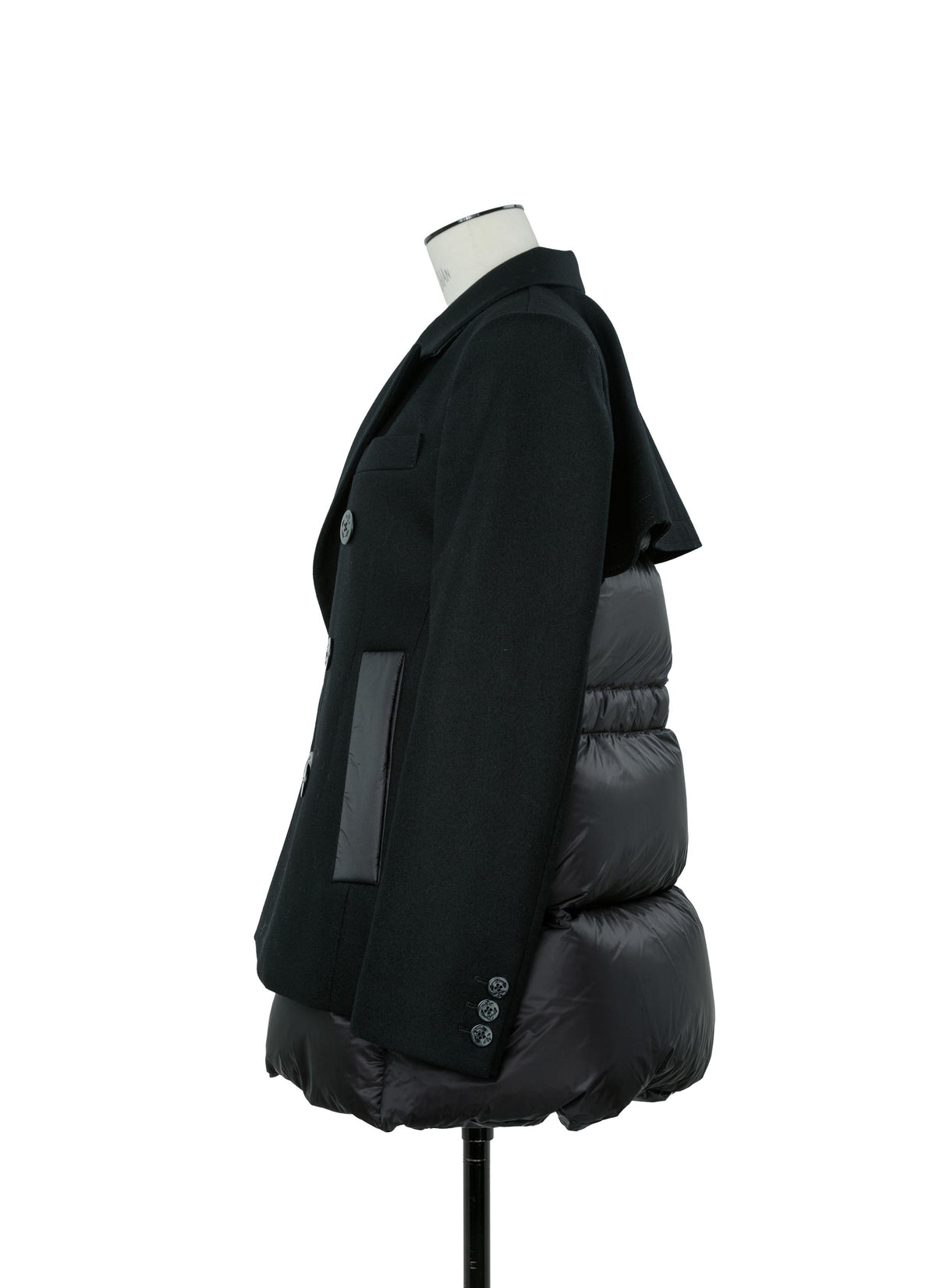 Wool Melton x Puffer Jacket