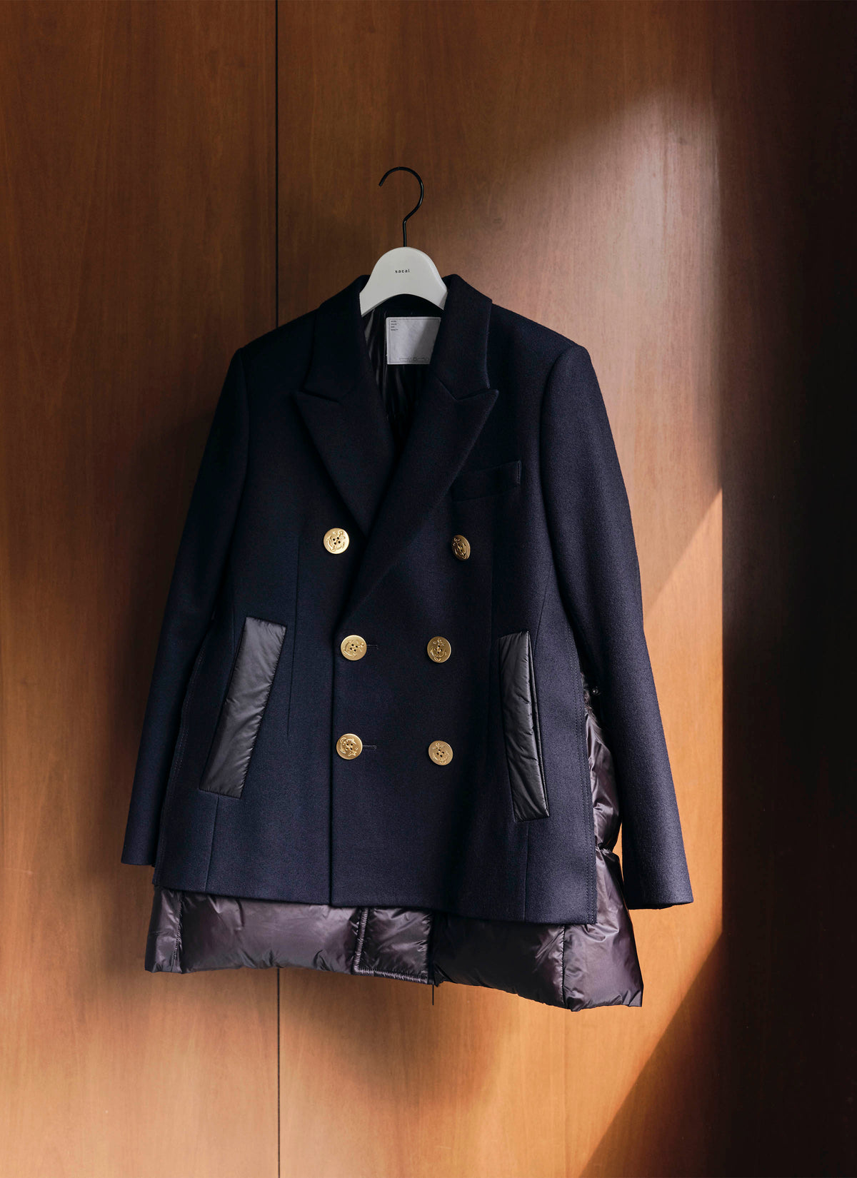 Wool Melton x Puffer Jacket