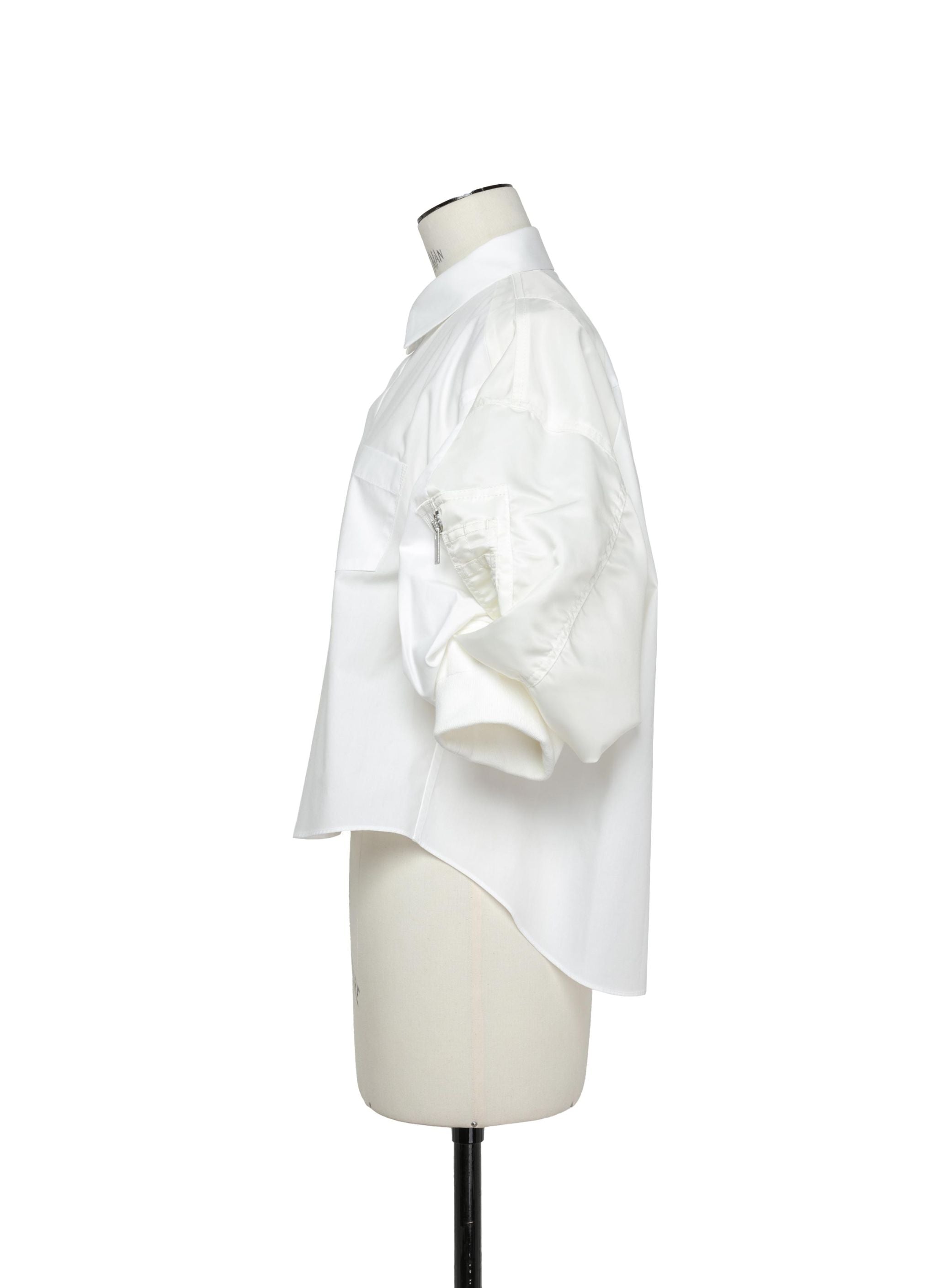 Cotton Poplin x Nylon Twill Shirt