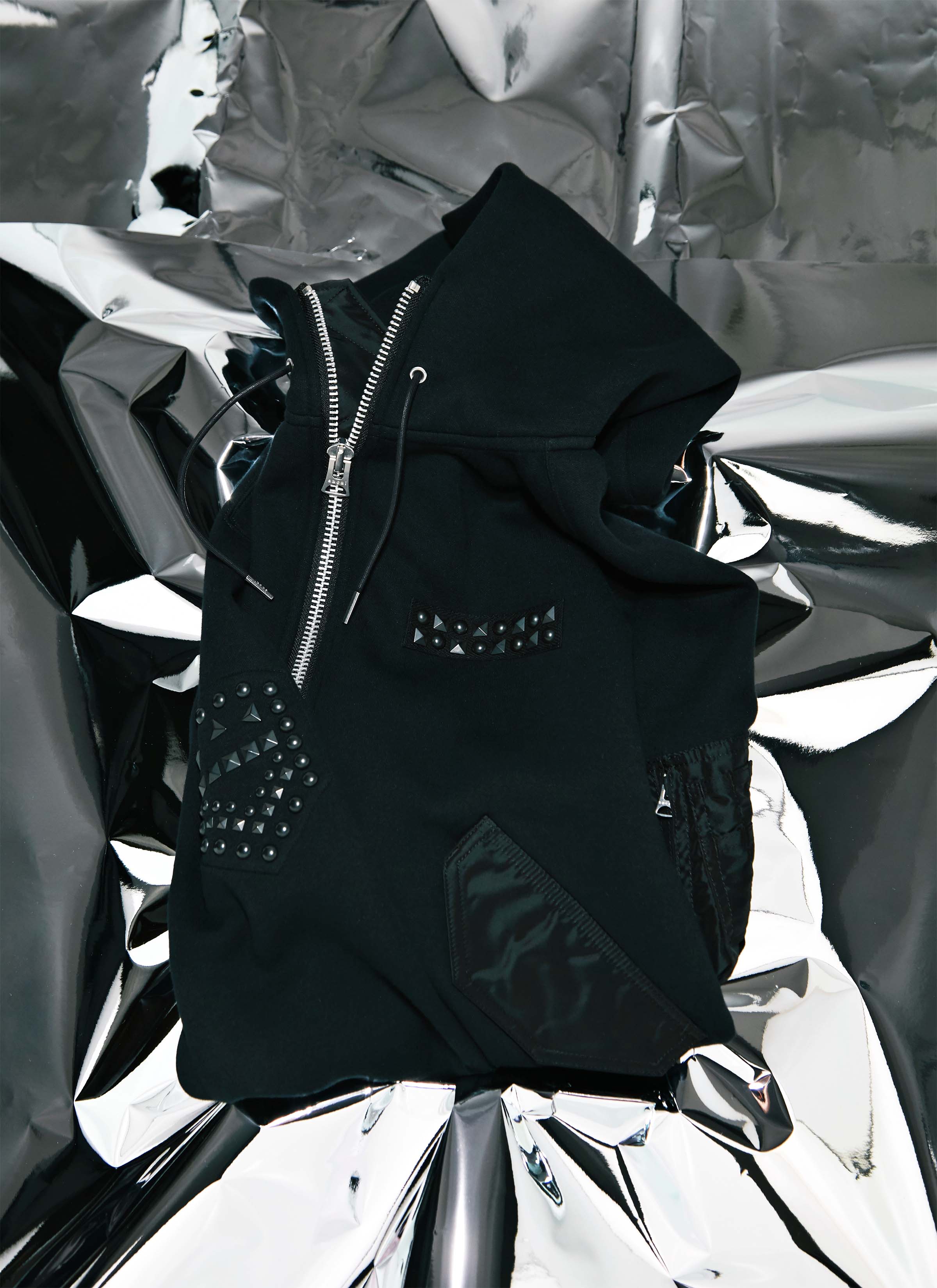 Studded Sponge Sweat Hoodie