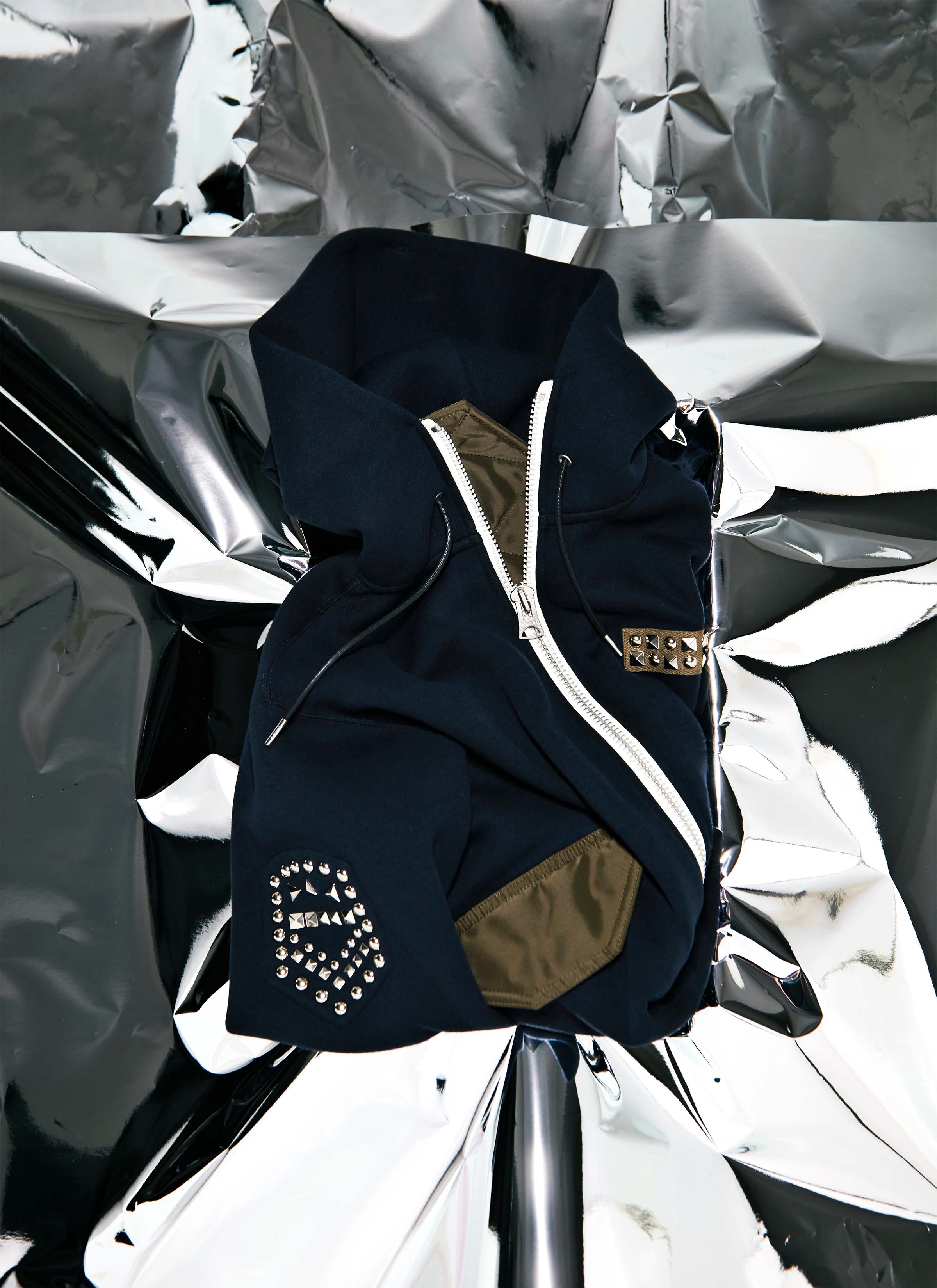 Studded Sponge Sweat Hoodie