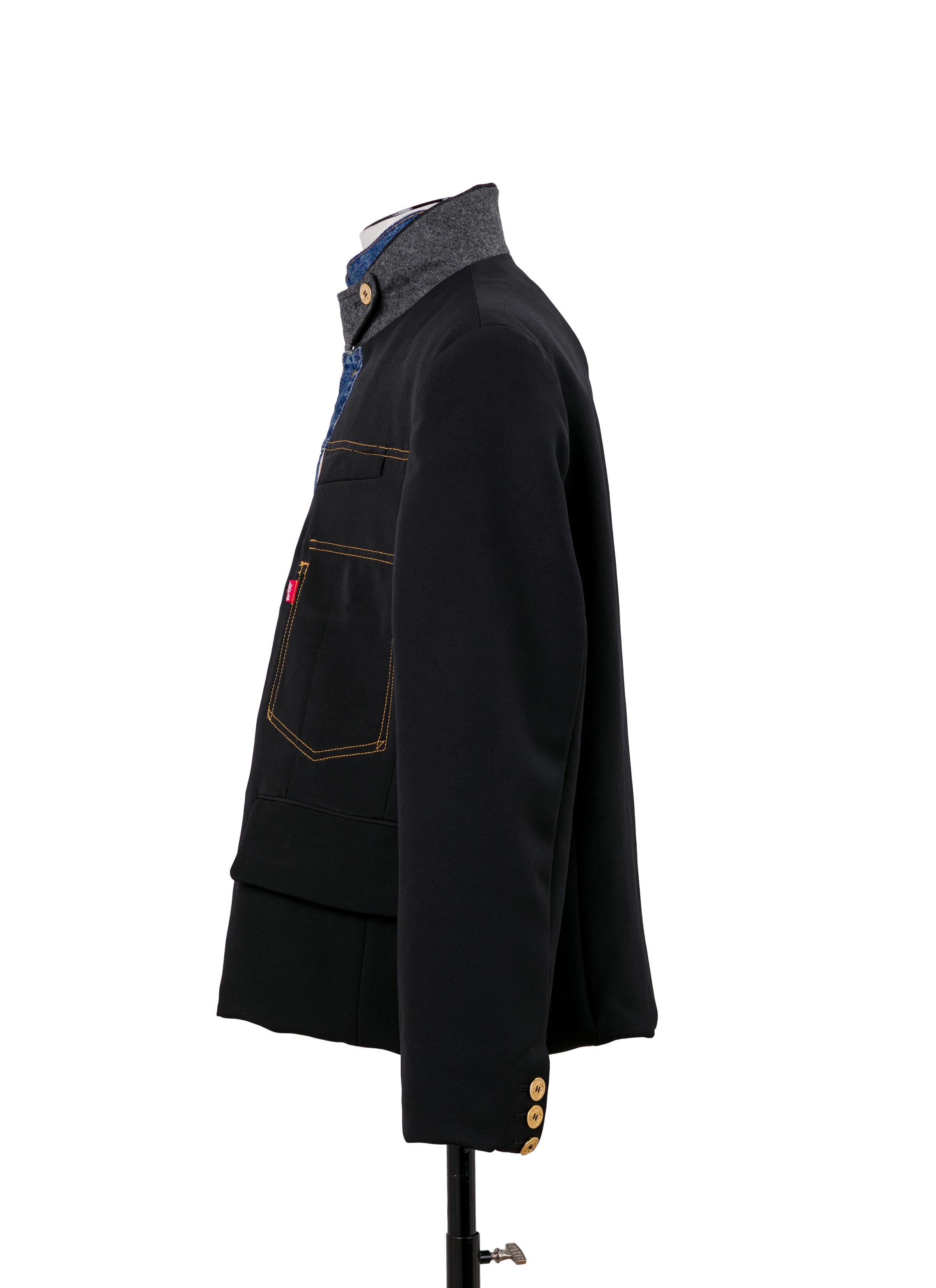 Denim Matelasse Twill Reversible Blouson