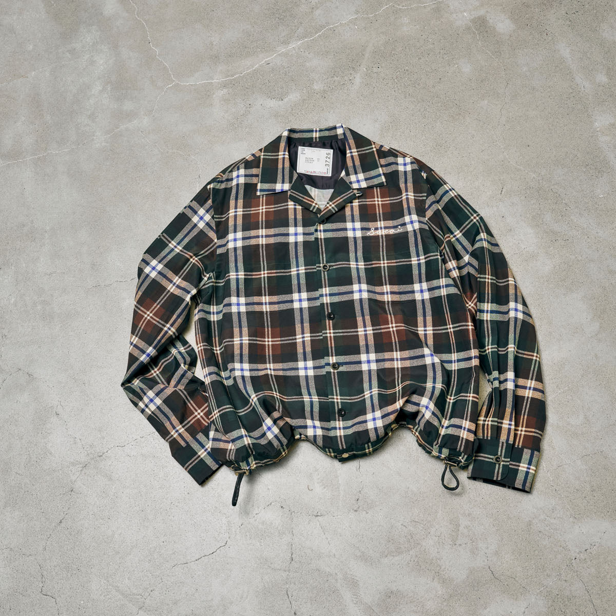Plaid Print Shirt | sacai Official Store サカイ オフィシャル