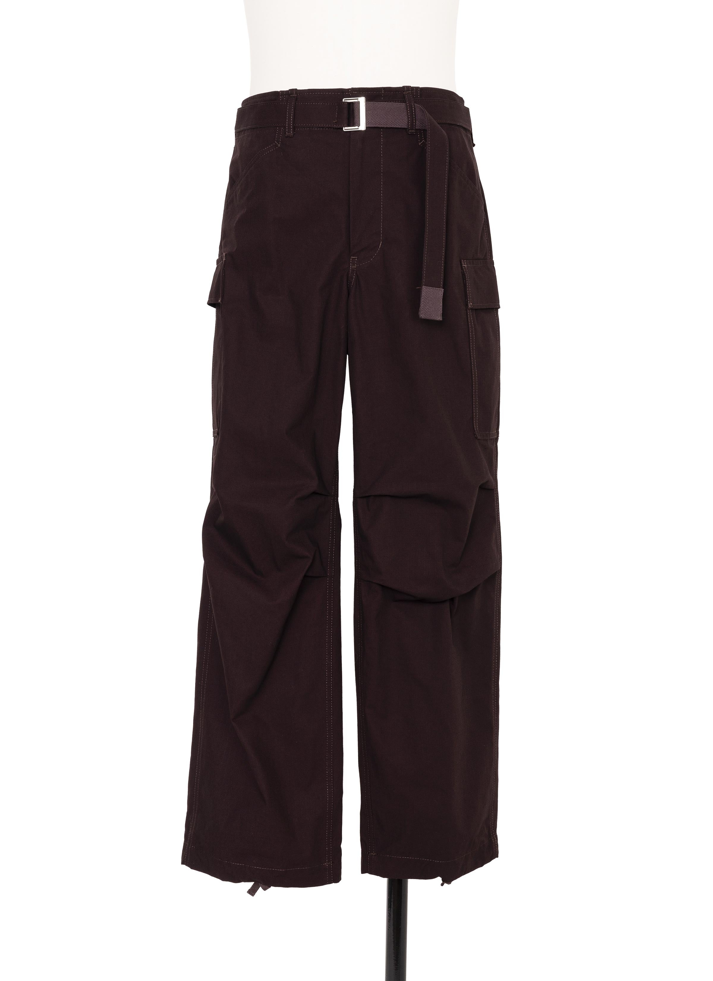 パンツ sacai 25aw Rip Stop pants 1 Black Rip Stop Pants | sacai Official Store サカイ オフィシャル