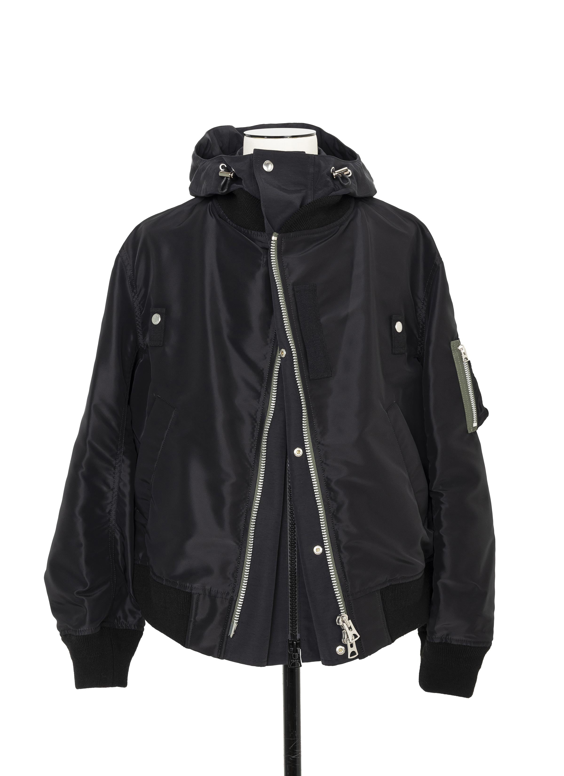 sacai コットンナイロンブルゾン19-02068M