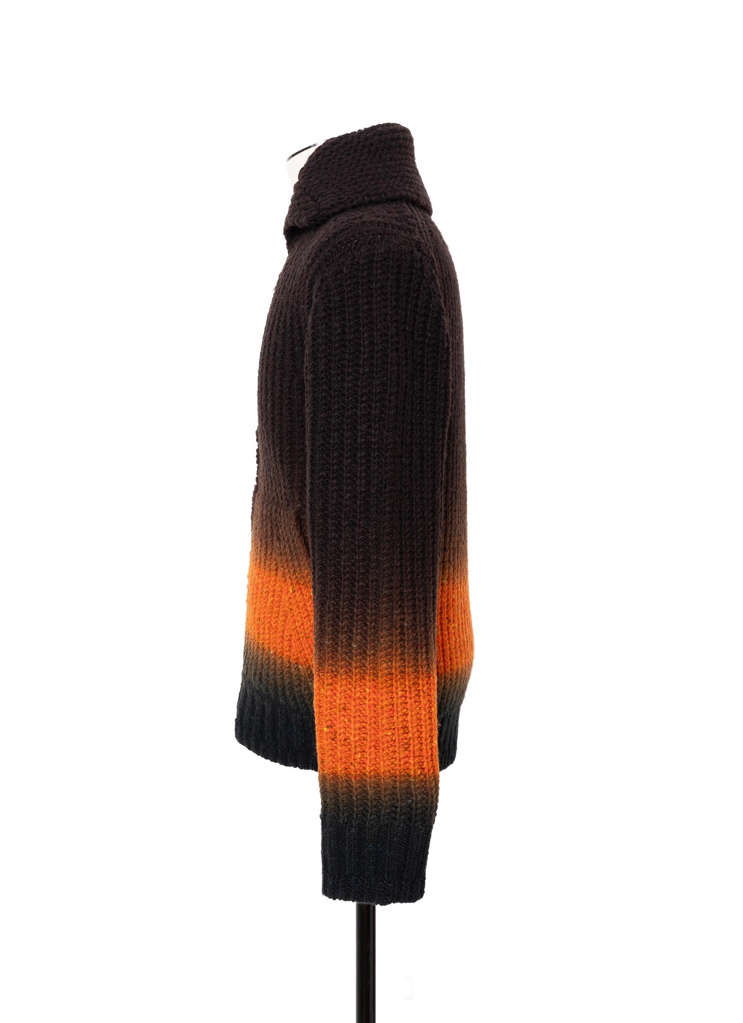 Garment Dye Wool Knit Cardigan