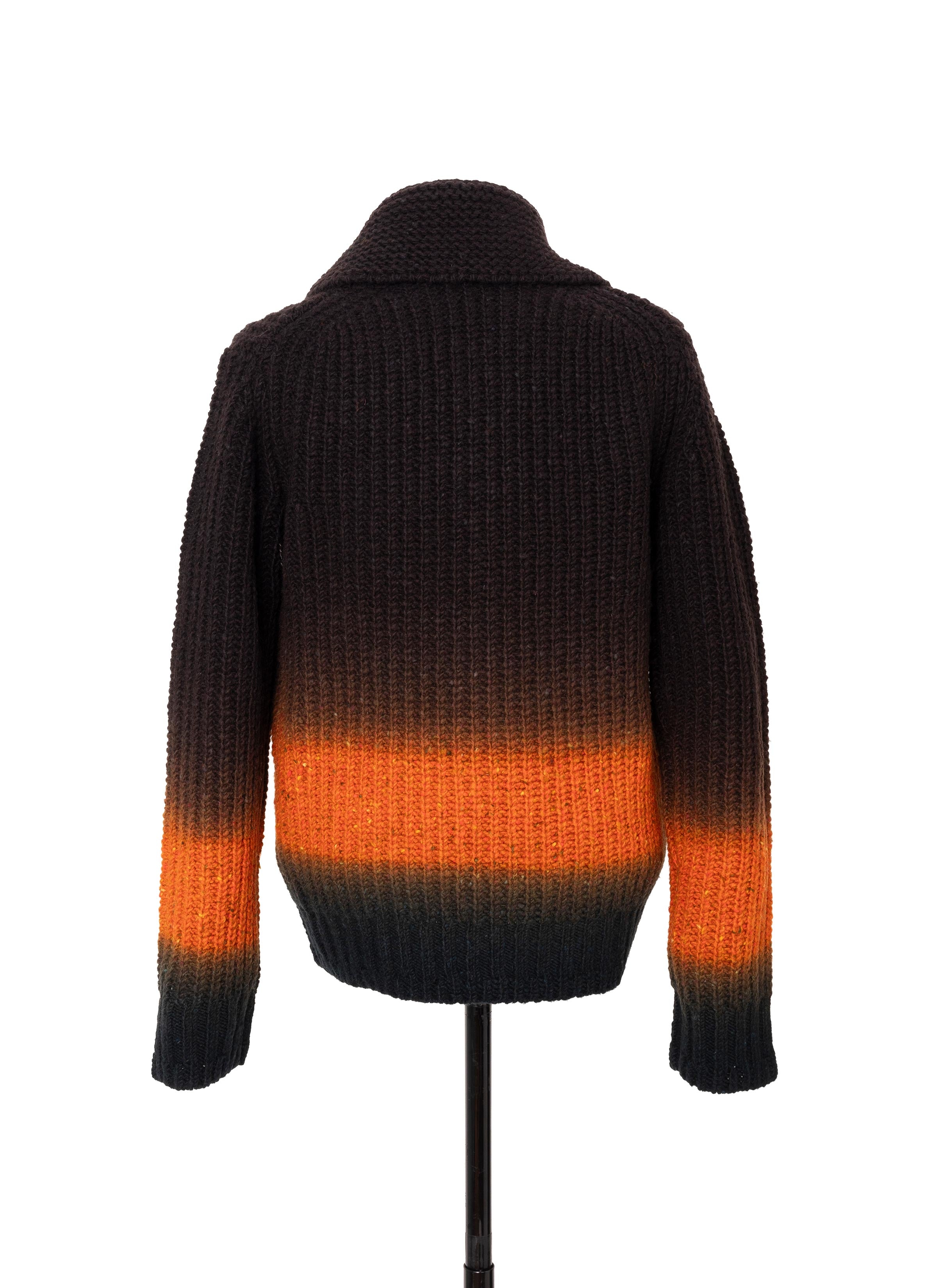 Garment Dye Wool Knit Cardigan
