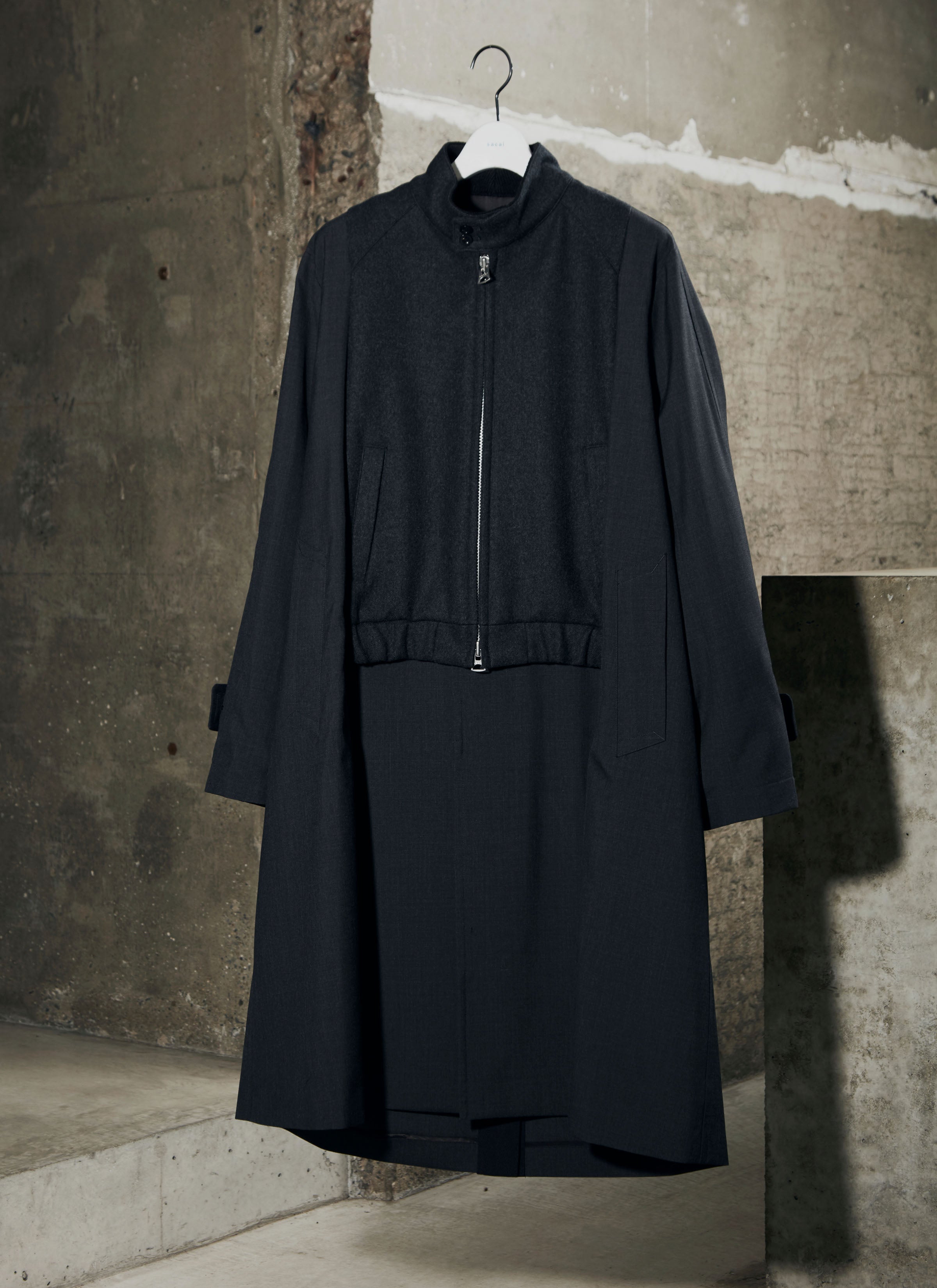 Suiting x Wool Melton Coat