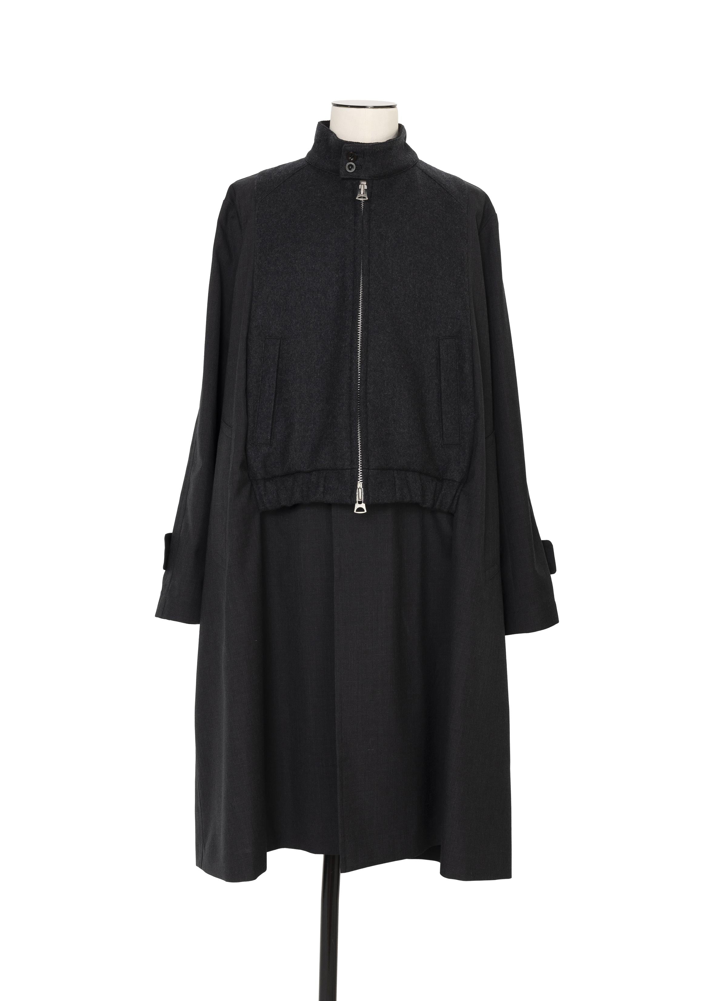 Suiting x Wool Melton Coat