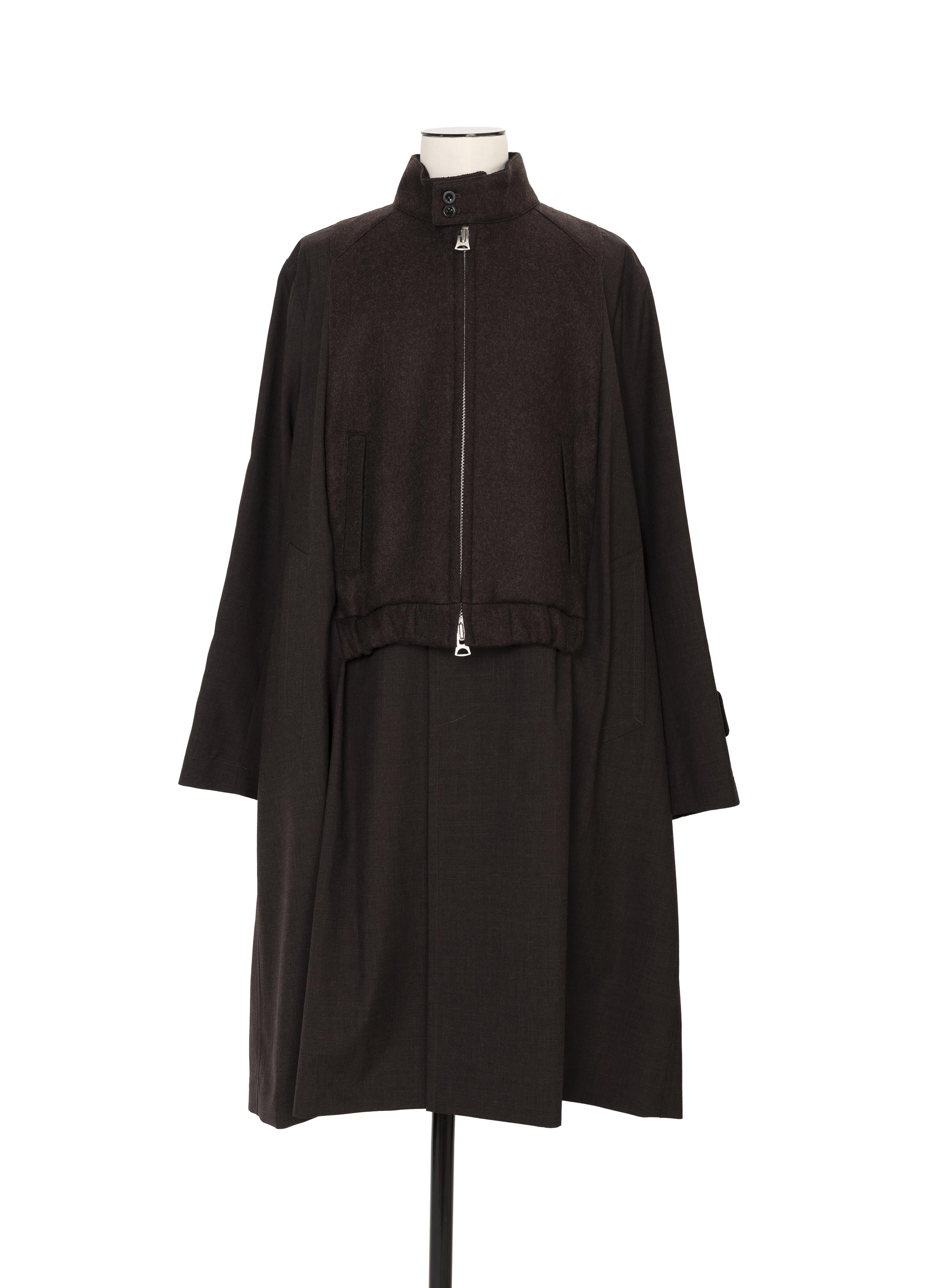 Suiting x Wool Melton Coat