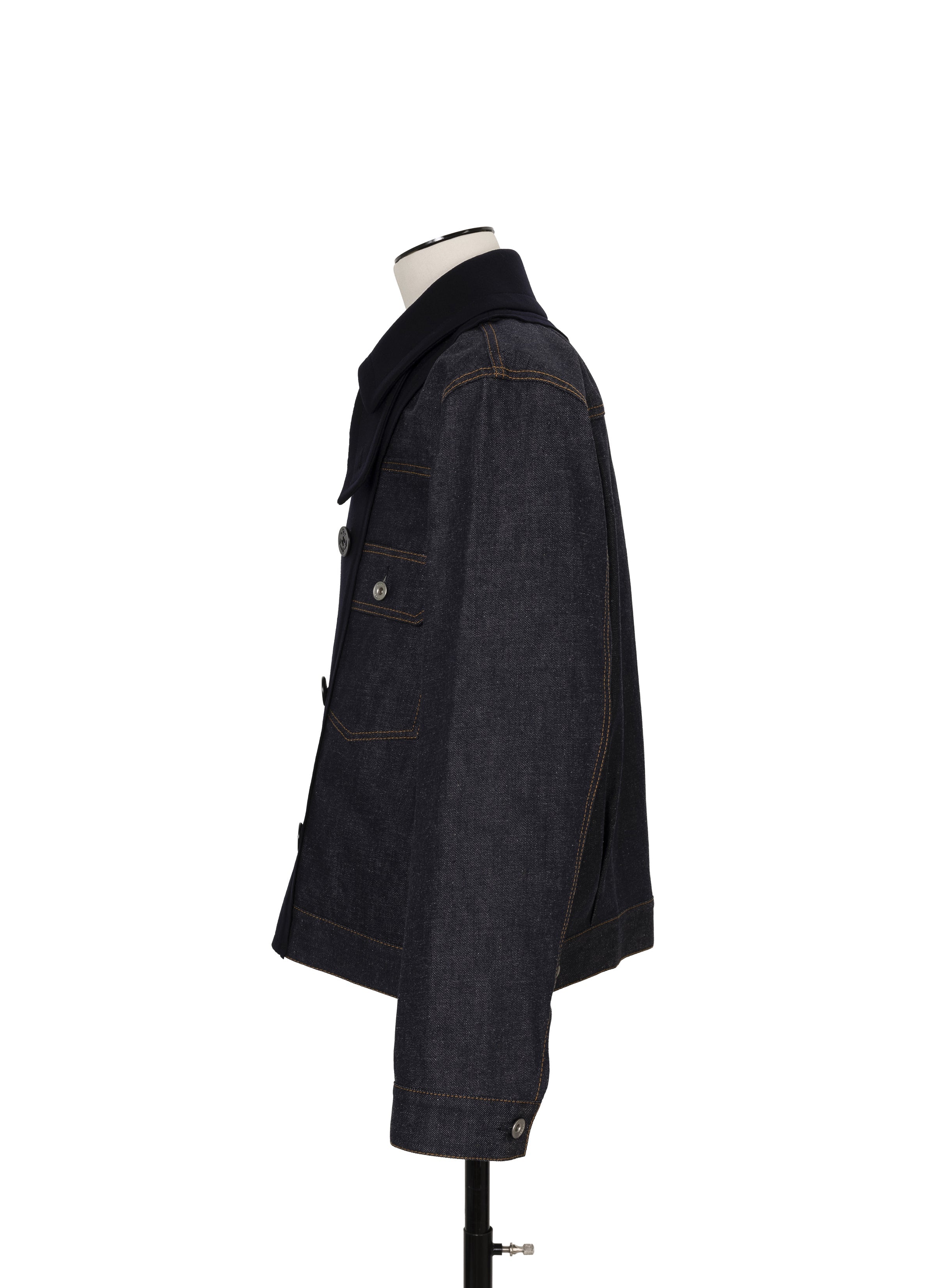 Denim x Wool Melton Jacket