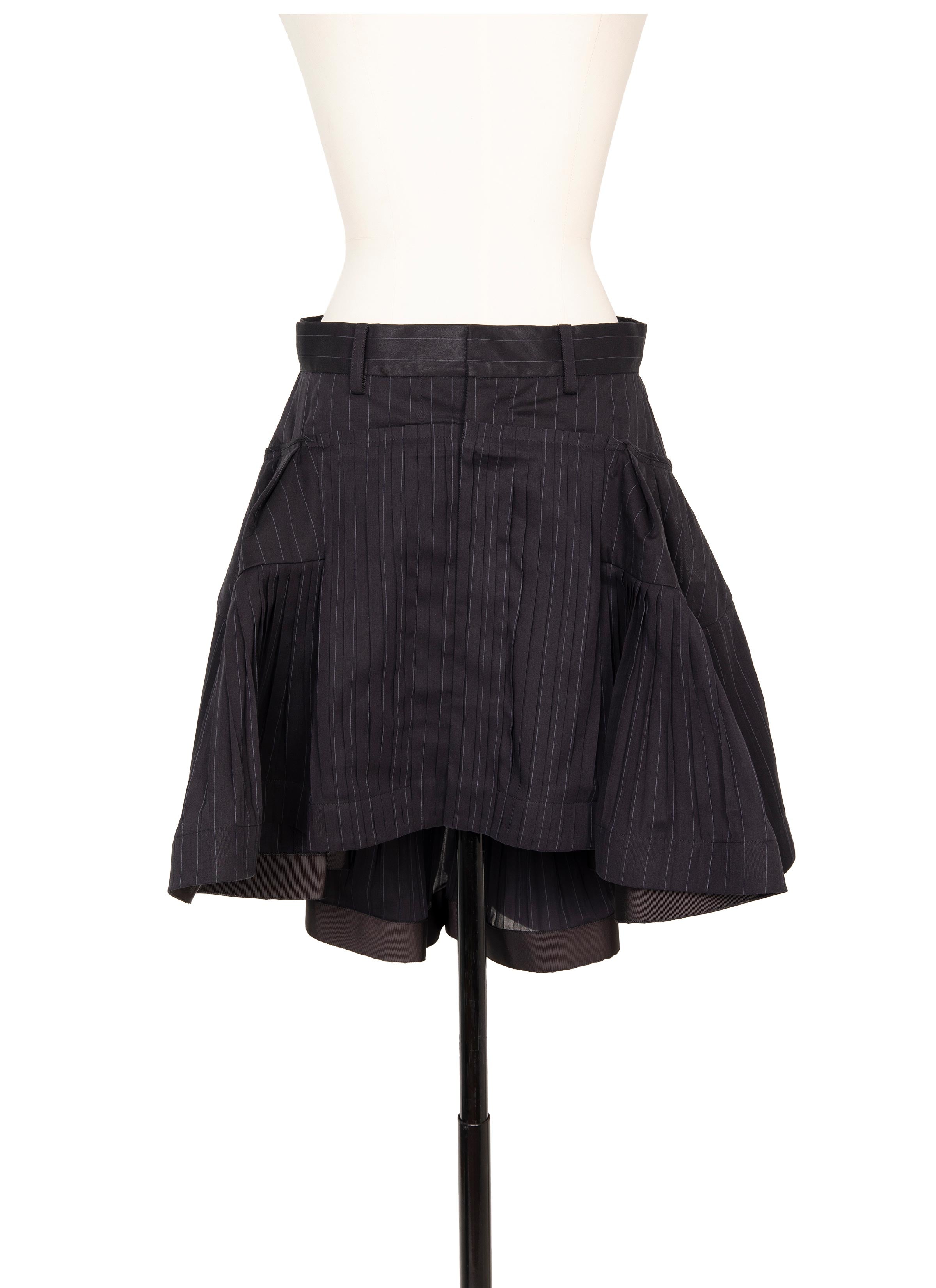スカート sacai SS25 HIGH TWIST VOILE SKIRT (25 07757 001) High Twist Voile Skirt | sacai Official Store サカイ
