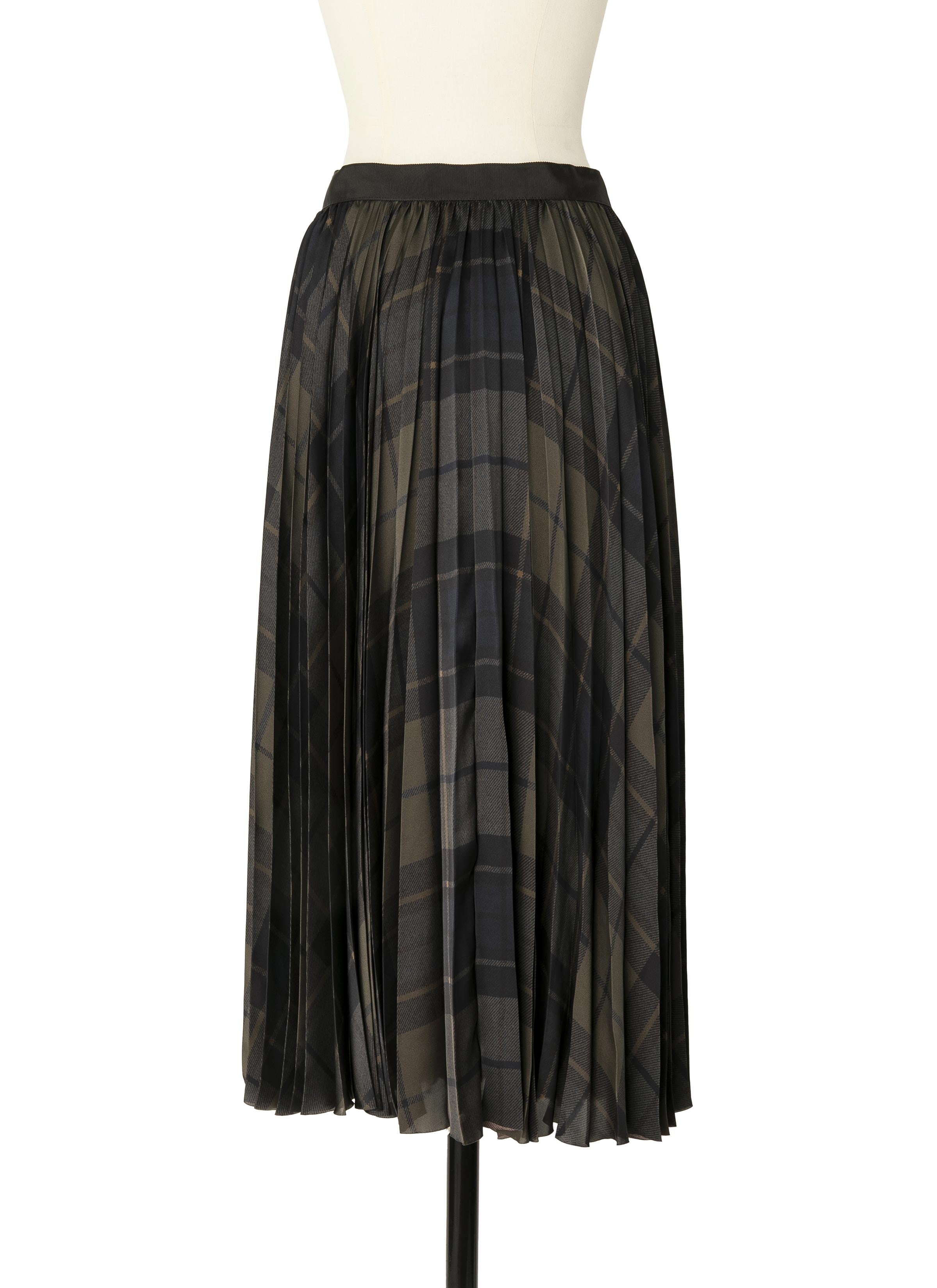Plaid Print Skirt